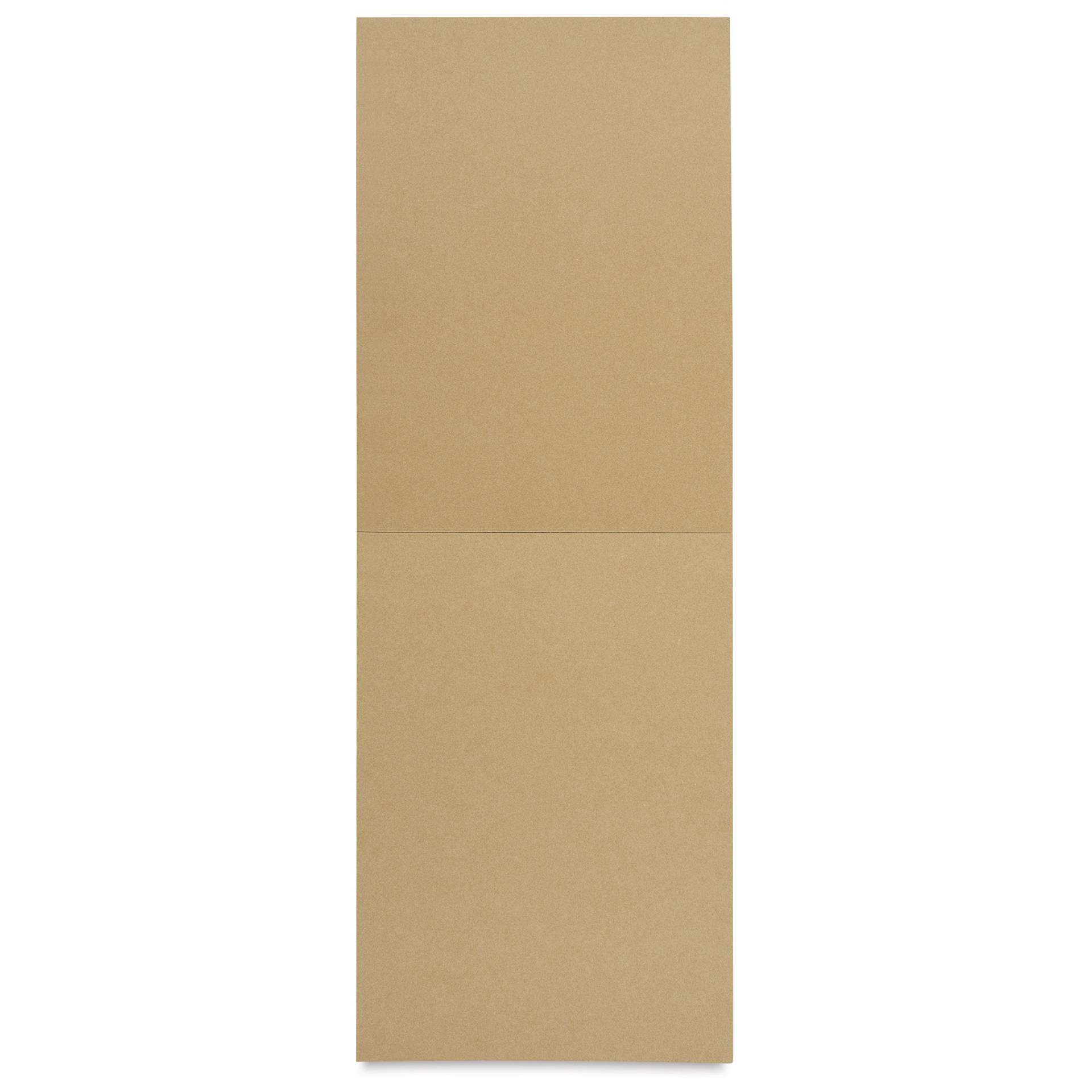 Stonehenge Kraft Drawing Paper Pad - 5" x 7", pad open showing interior sheet