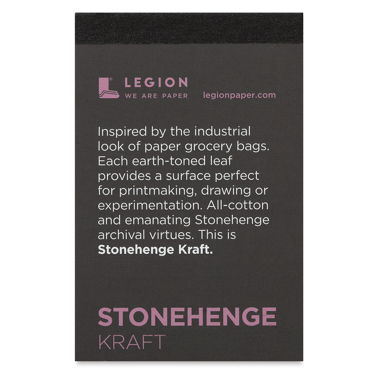 Legion Stonehenge Kraft Mini Drawing Pad - 2-1/2" x 3-3/4", front cover