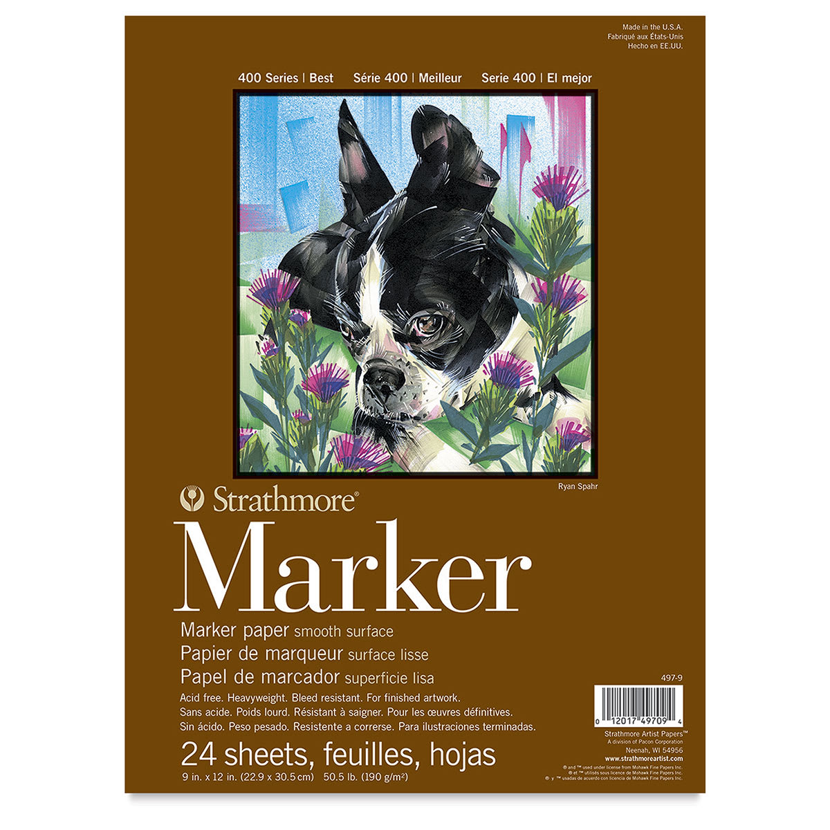 Strathmore 400 Series Marker Pads - Front cover of Pad