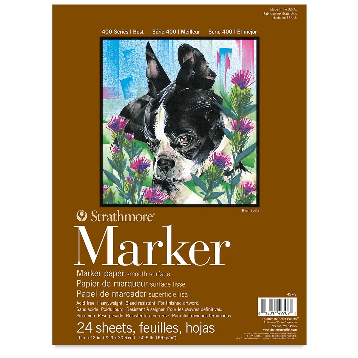 Strathmore 400 Series Marker Pad - 9" x 12", 24 Sheest