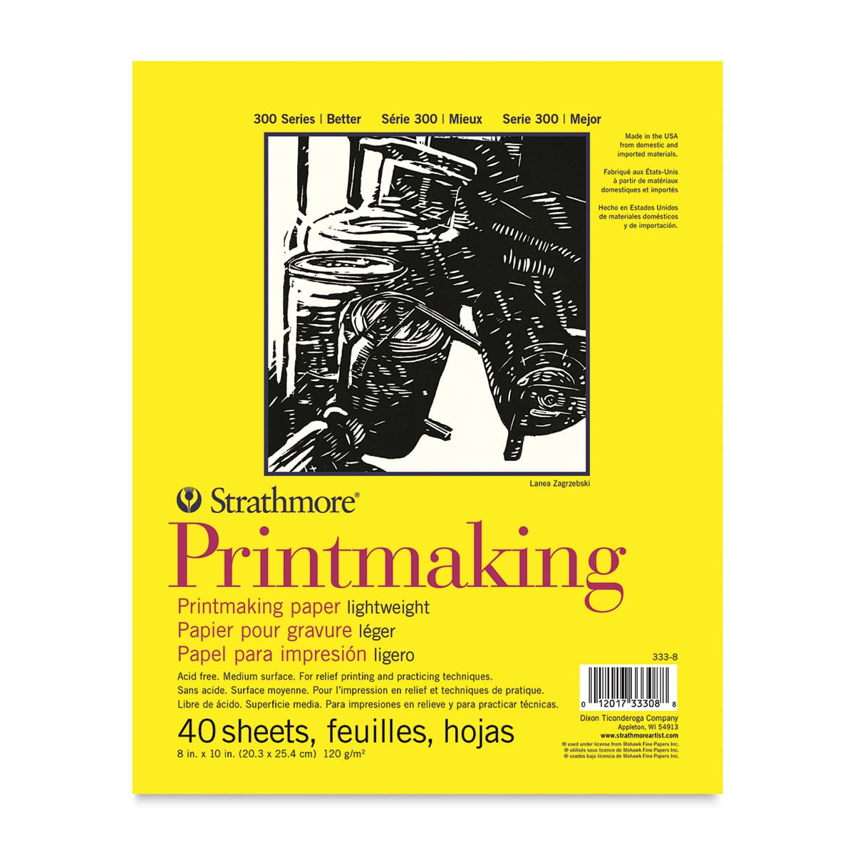 Strathmore 300 Series Printmaking Paper - 8" x 10", 40 Sheets