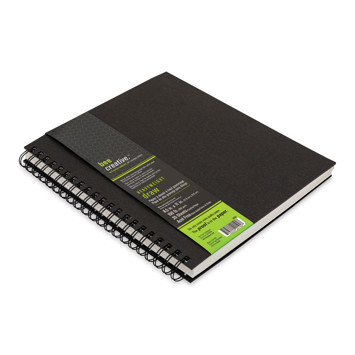 Bee Creative Drawing Book - 11" x 8.5", Wire Bound, 50 Sheets