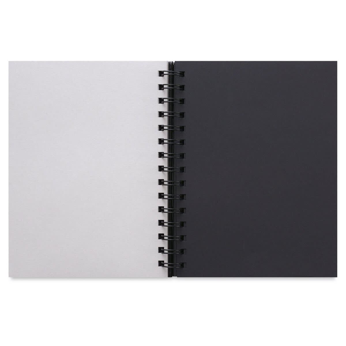 Stillman & Birn Nova Trio Series Toned Spiralbound Sketchbook, grey and black pages