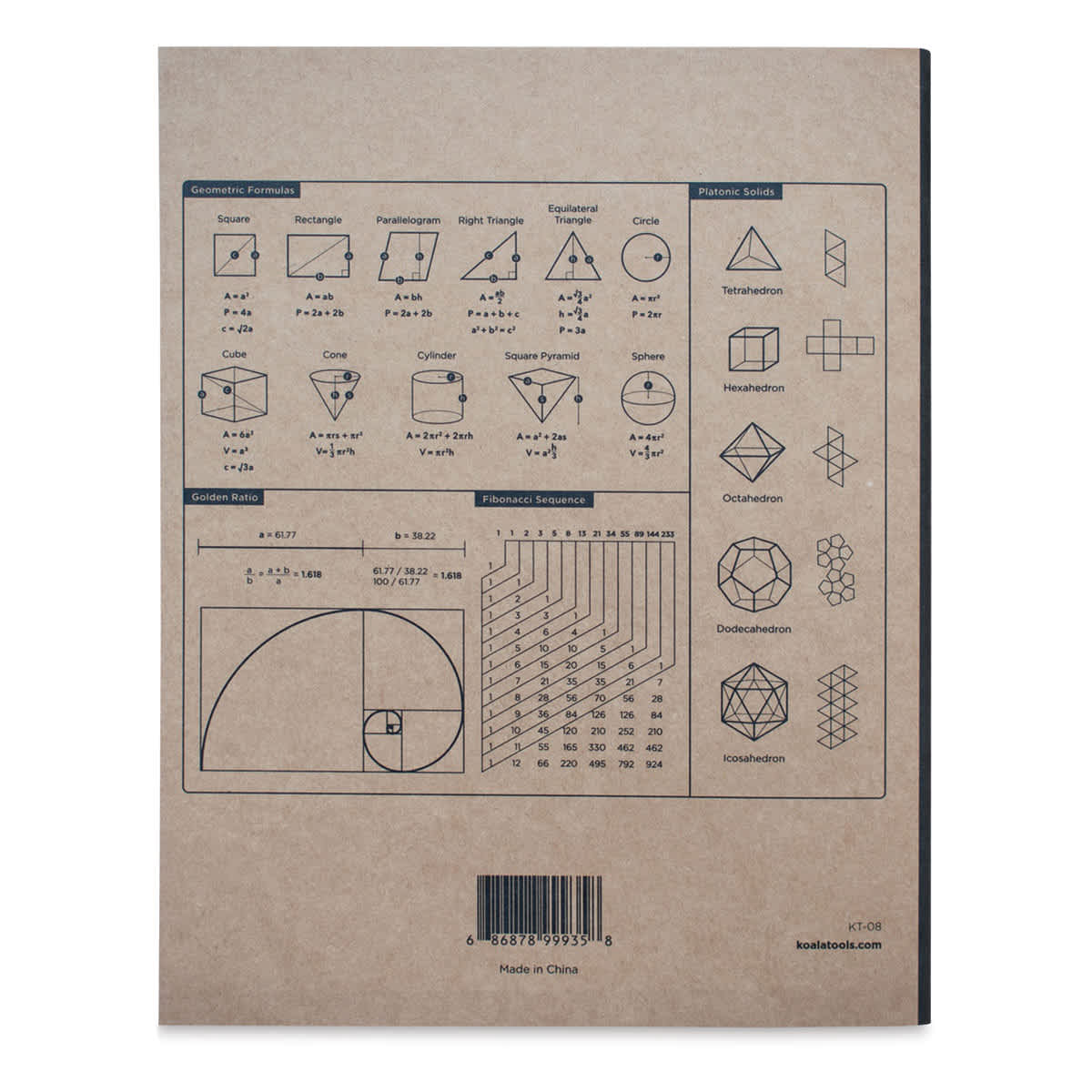 Koala Sketchbook - Dot Grid Sketchbook, 9.75'' x 7.75'' (back cover)