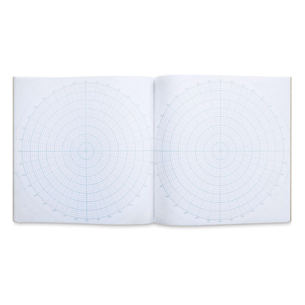 Koala Sketchbook - Inside spread showing Circular Grid on each page