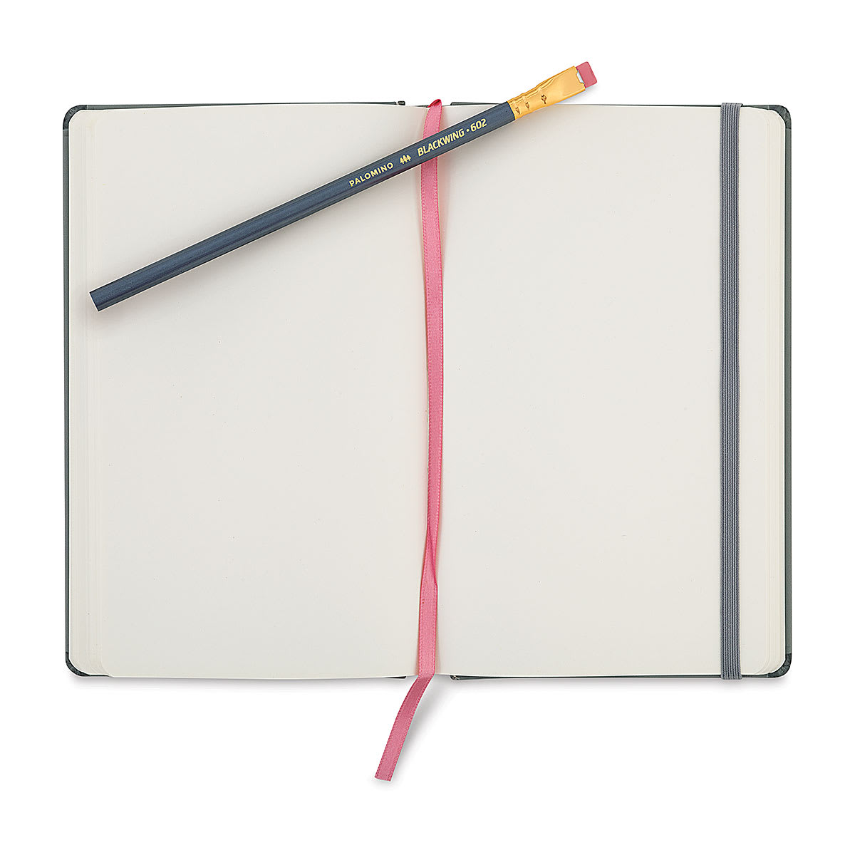  Blackwing 602 Slate Notebook - Blank, 8-1/4" x 5", open
