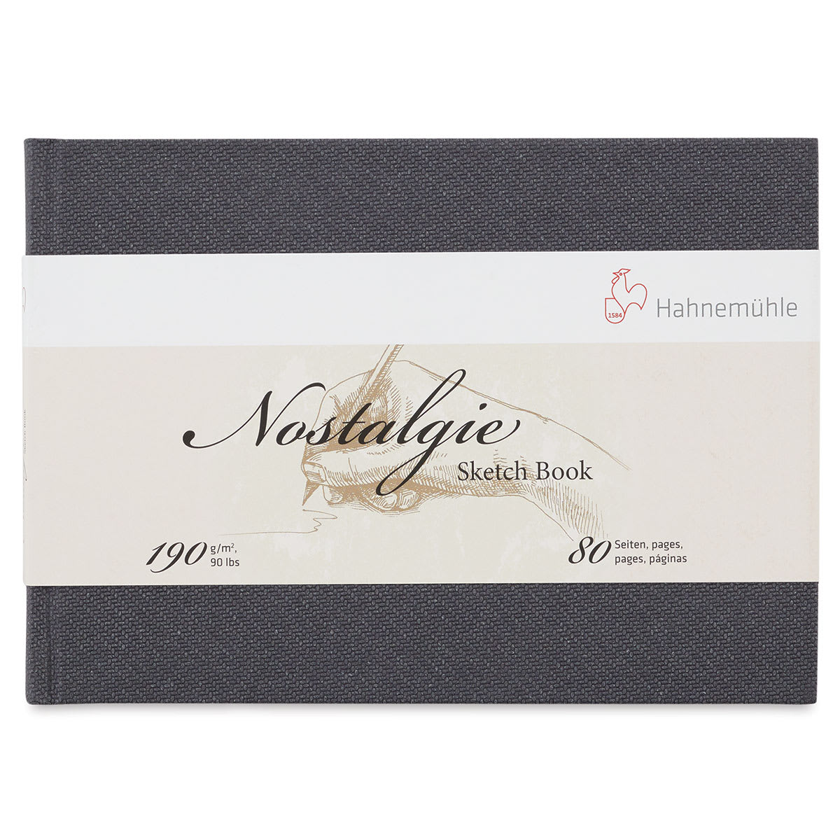 Hahnemühle Nostalgie Sketch Books - Front cover of landscape Sketchbook with label