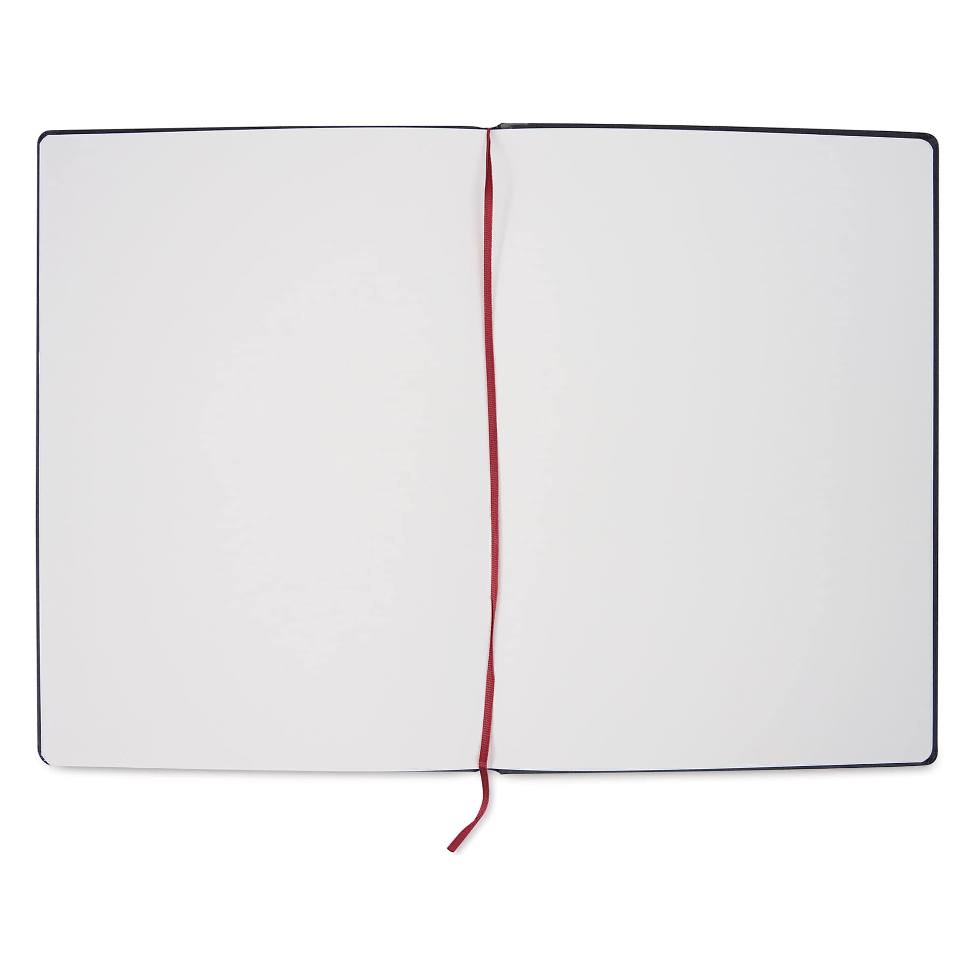 Hahnemühle Akademie Aquarell Watercolor Book - 11-1/2" x 8" open showing the red ribbon bookmark