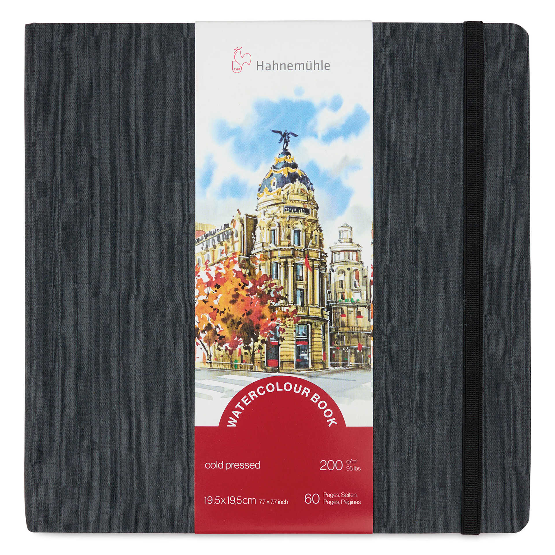 Hahnemühle Akademie Aquarell Watercolor Book - 5-1/2" x 5-1/2" front of packaging