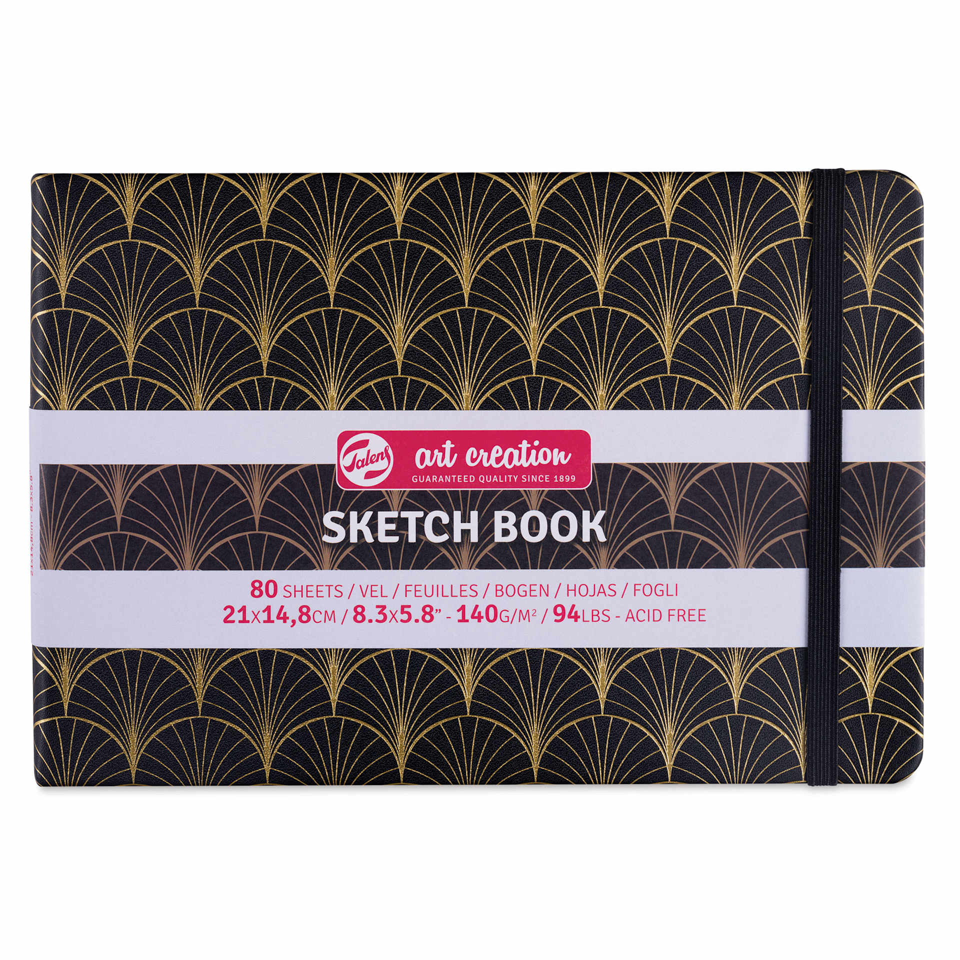Royal Talens Art Creations Sketchbook - 5.8" x 8.3", Art Deco, front