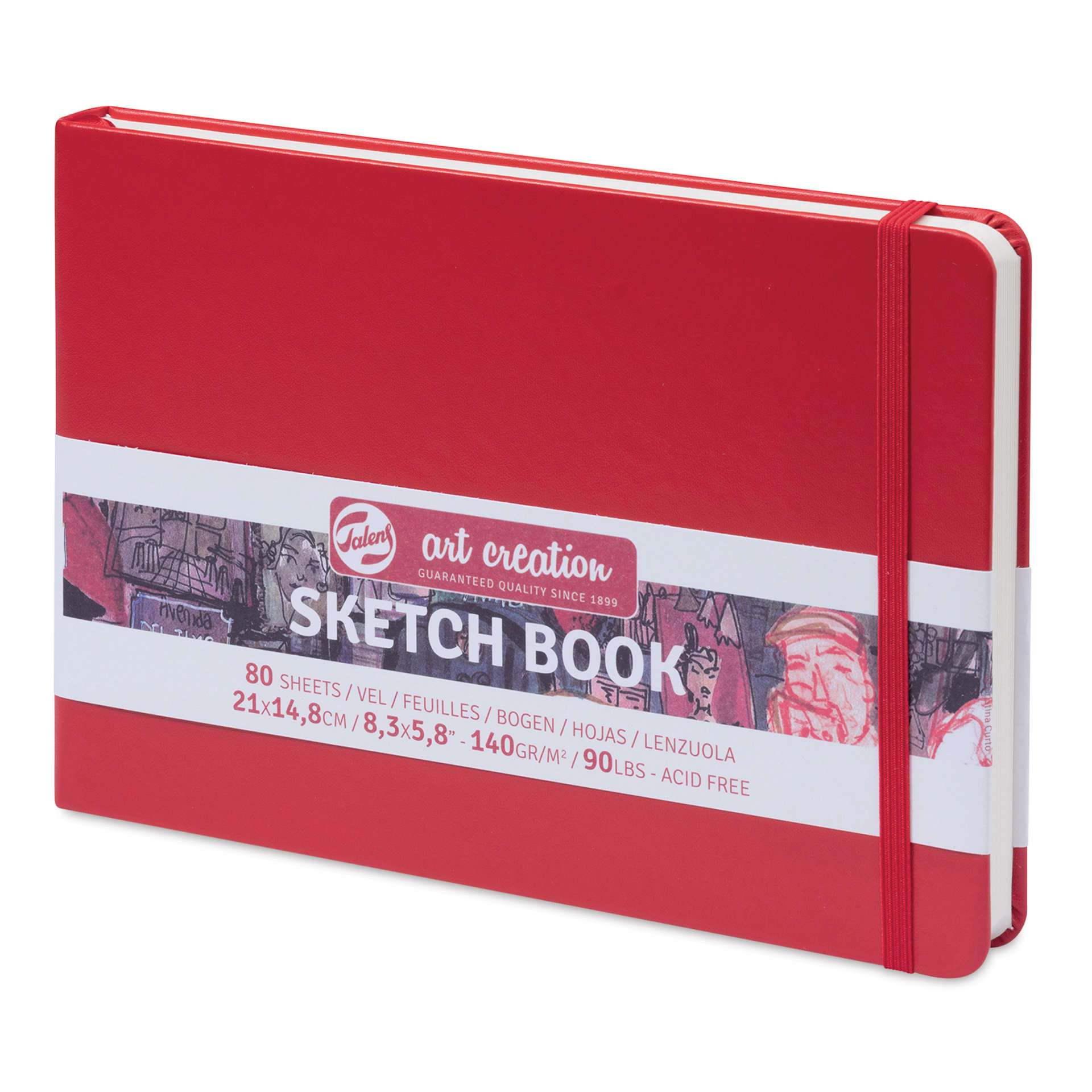 Royal Talens Art Creations Sketchbook - 5.8" x 8.3", Red
