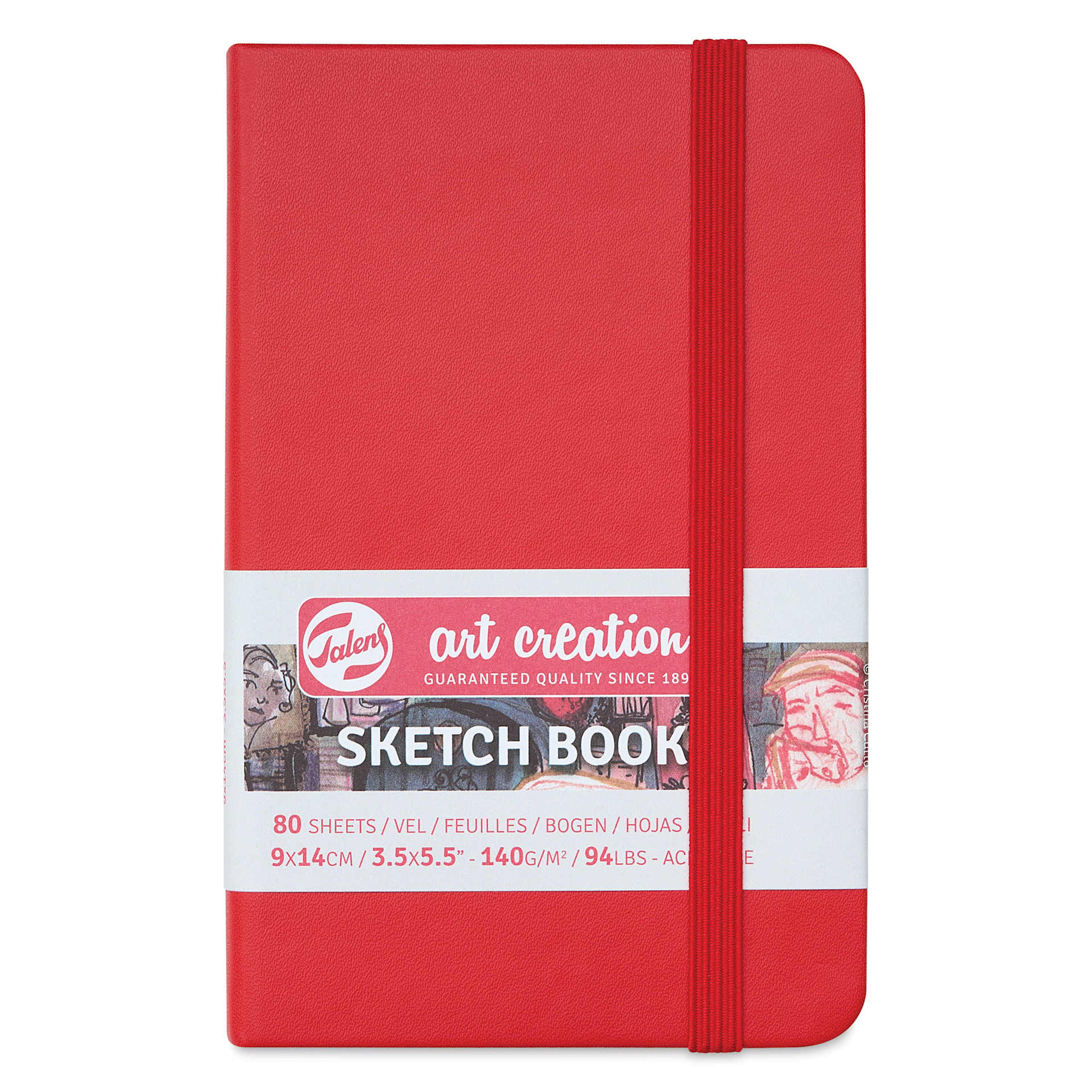 Royal Talens Art Creations Sketchbook - 3.5" x 5.5", Red, front cover