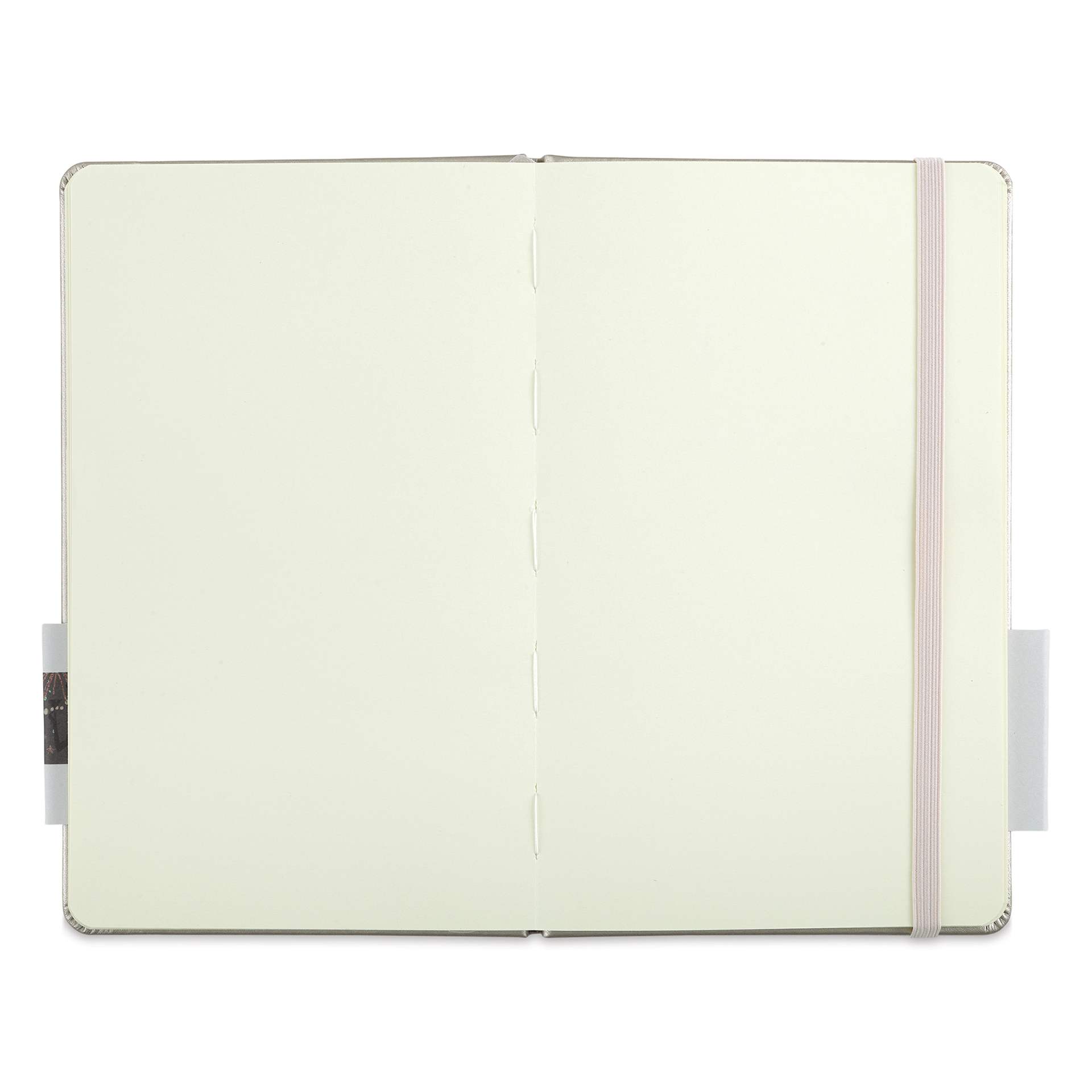 Talens Art Creations Sketchbook - Metallic Pink Champagne, 8.3" x 5.1" (open to show paper)