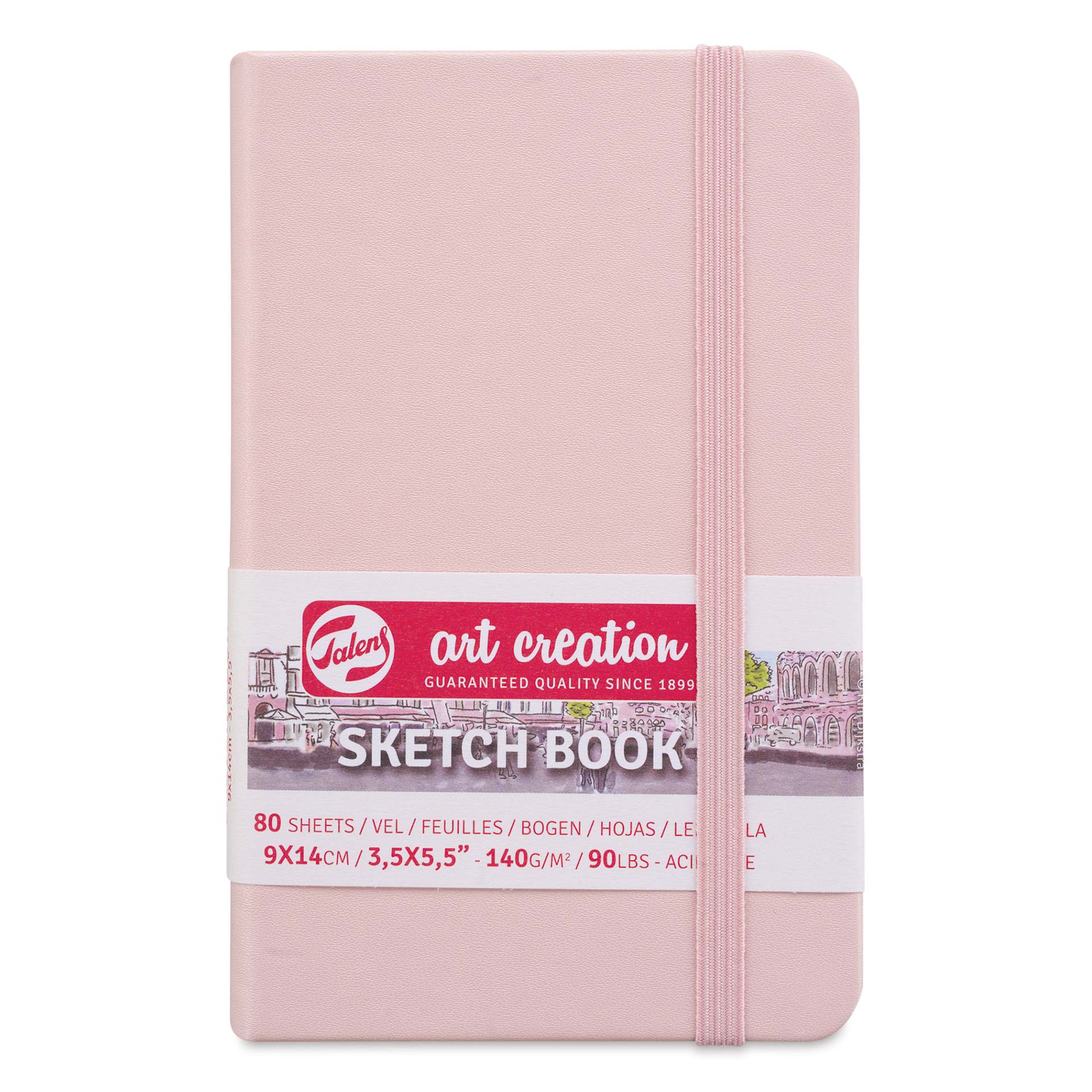 Royal Talens Art Creations Sketchbook - 3.5" x 5.5", Pastel Pink, front