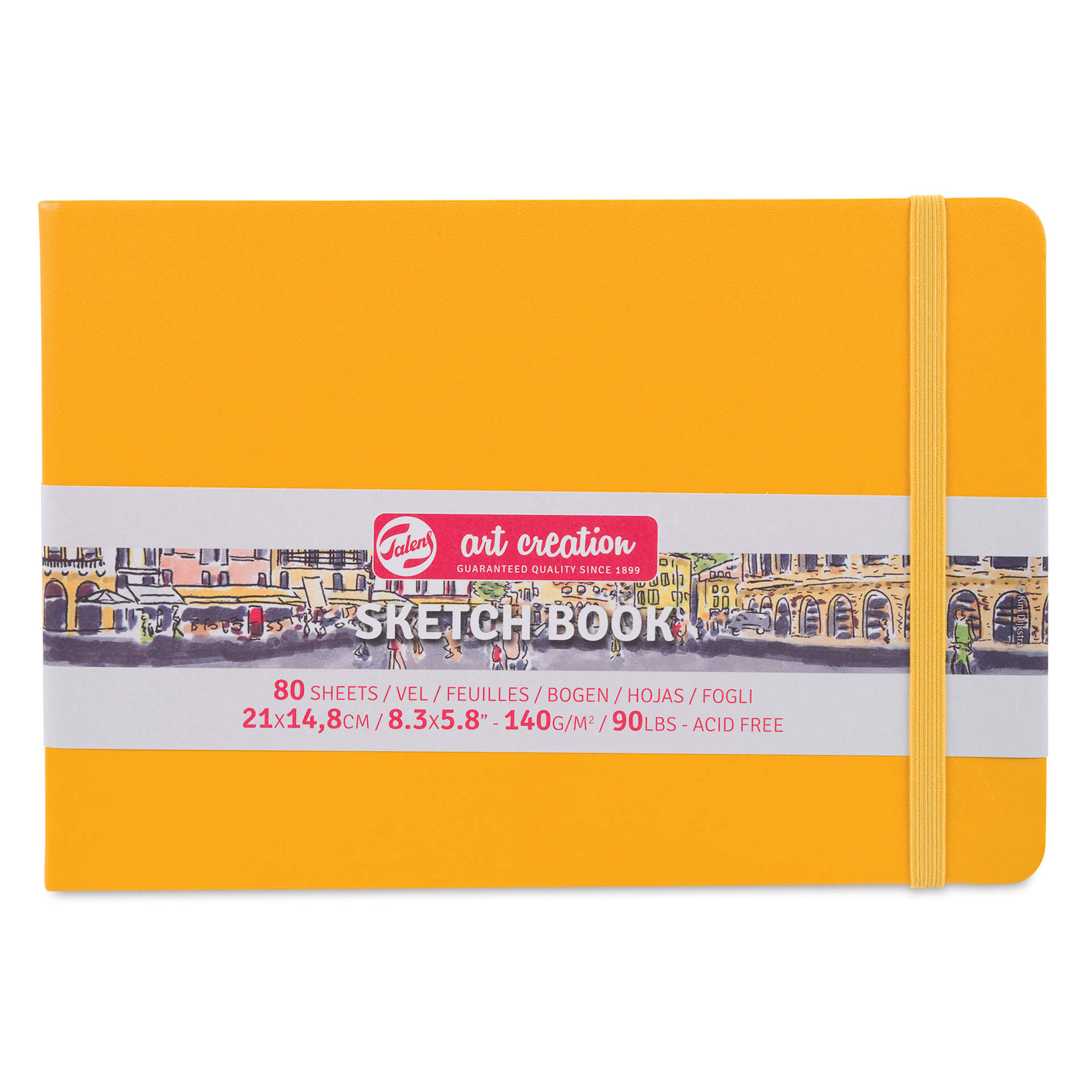 Royal Talens Art Creations Sketchbook - 5.8" x 8.3", Golden Yellow, front