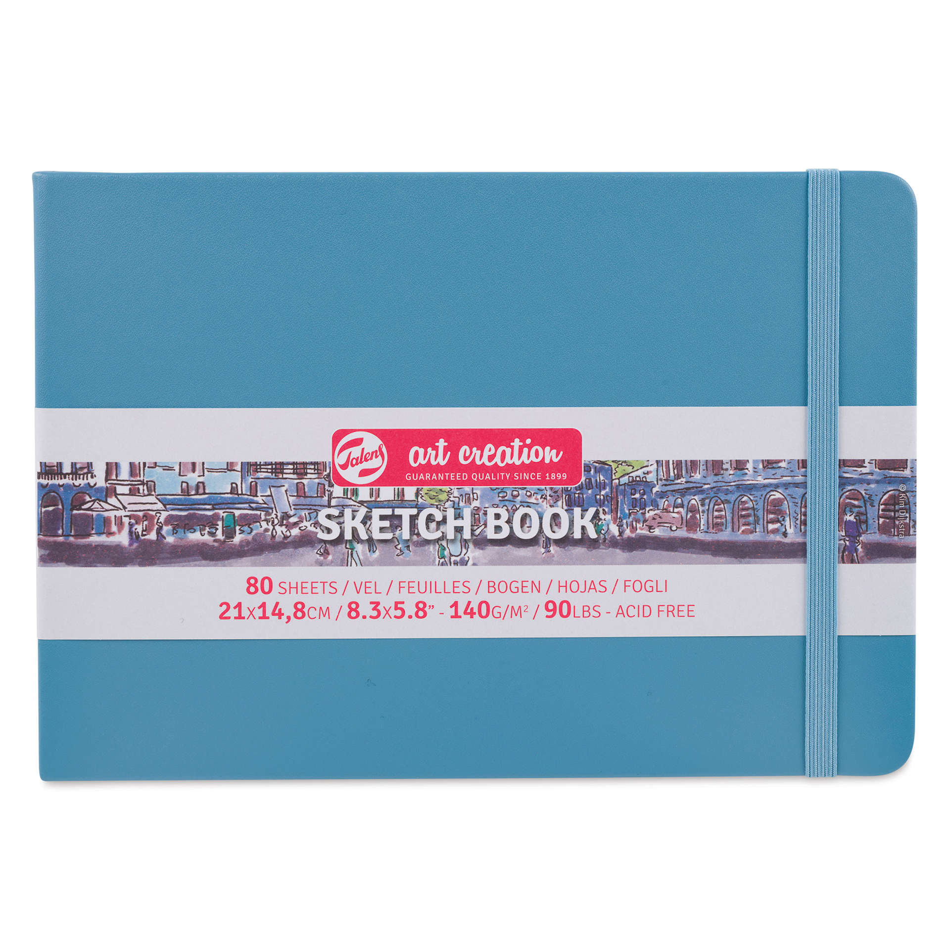 Royal Talens Art Creations Sketchbook - 5.8" x 8.3", Lake Blue, front