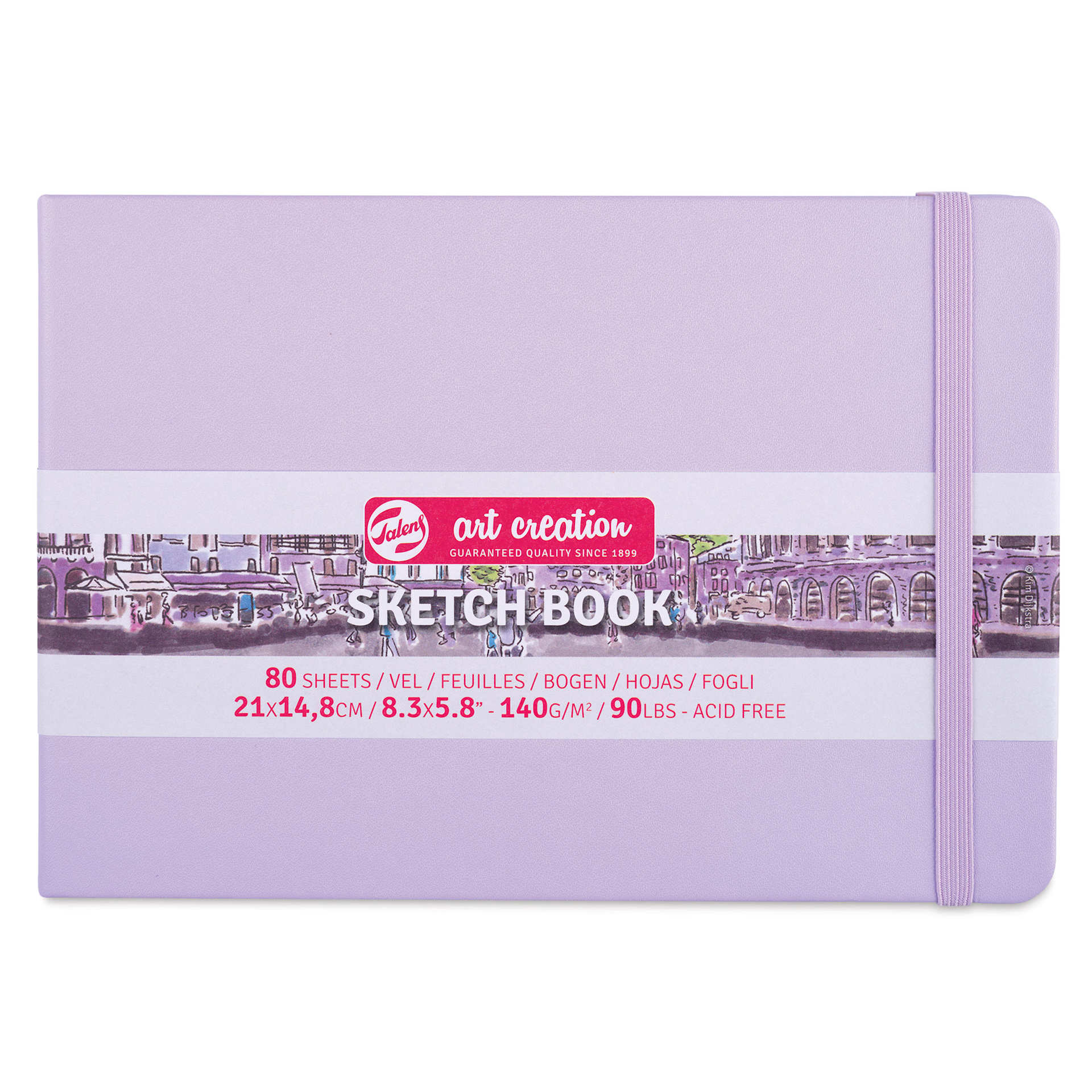 Royal Talens Art Creations Sketchbook - 5.8" x 8.3", Pastel Violet, front