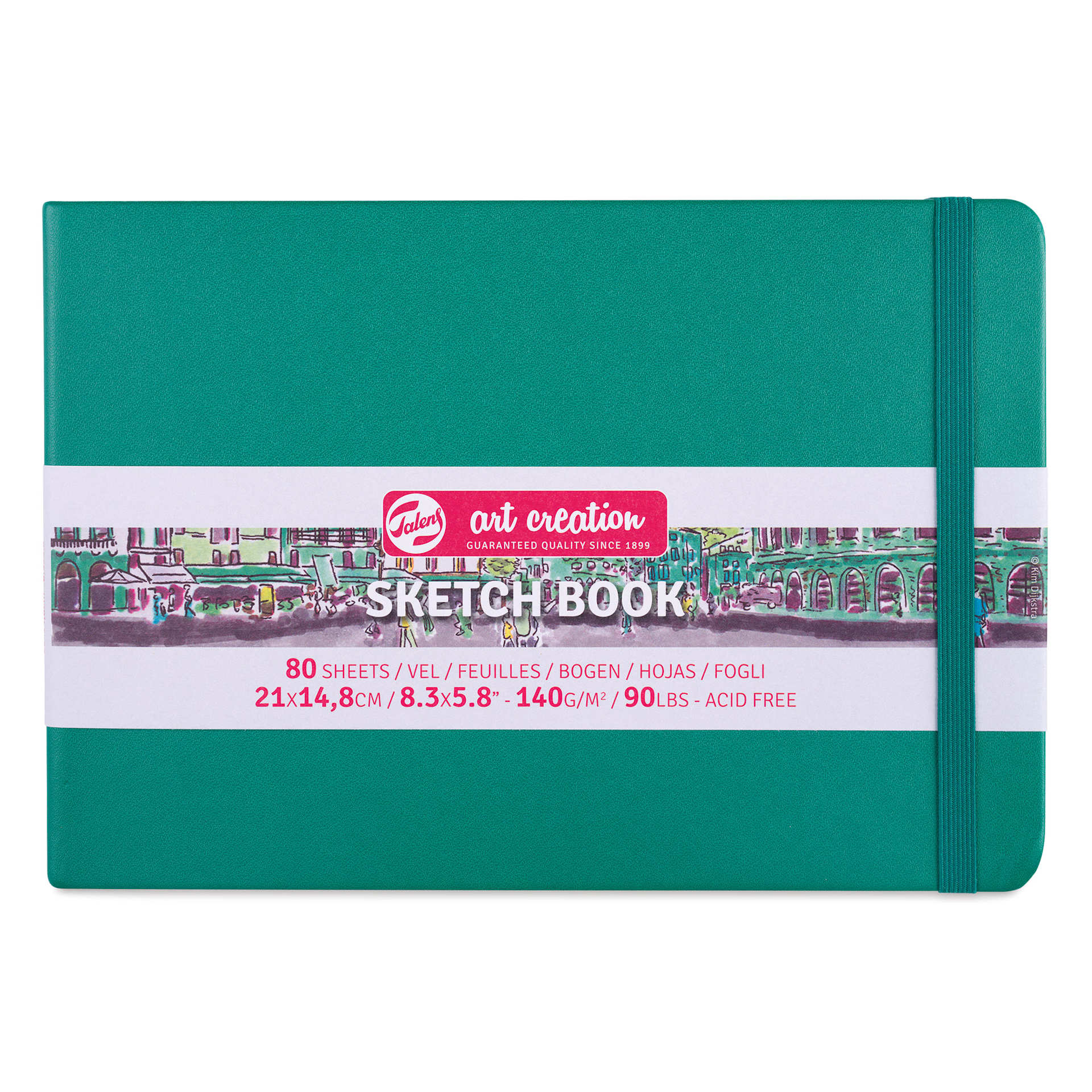Royal Talens Art Creations Sketchbook - 5.8" x 8.3", Forest Green, front