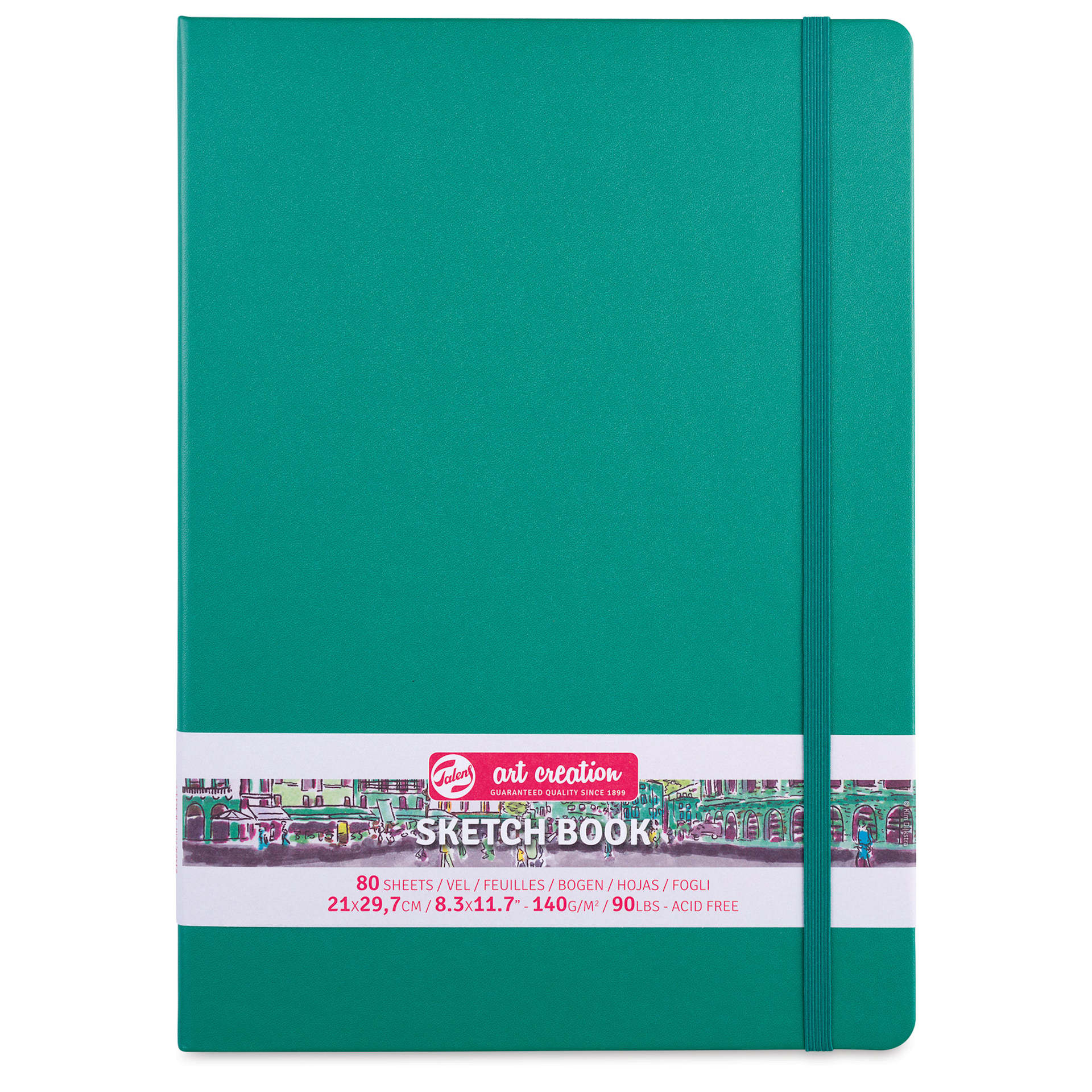 Talens Art Creations Sketchbook - Forest Green, 11.7" x 8.3", front cover