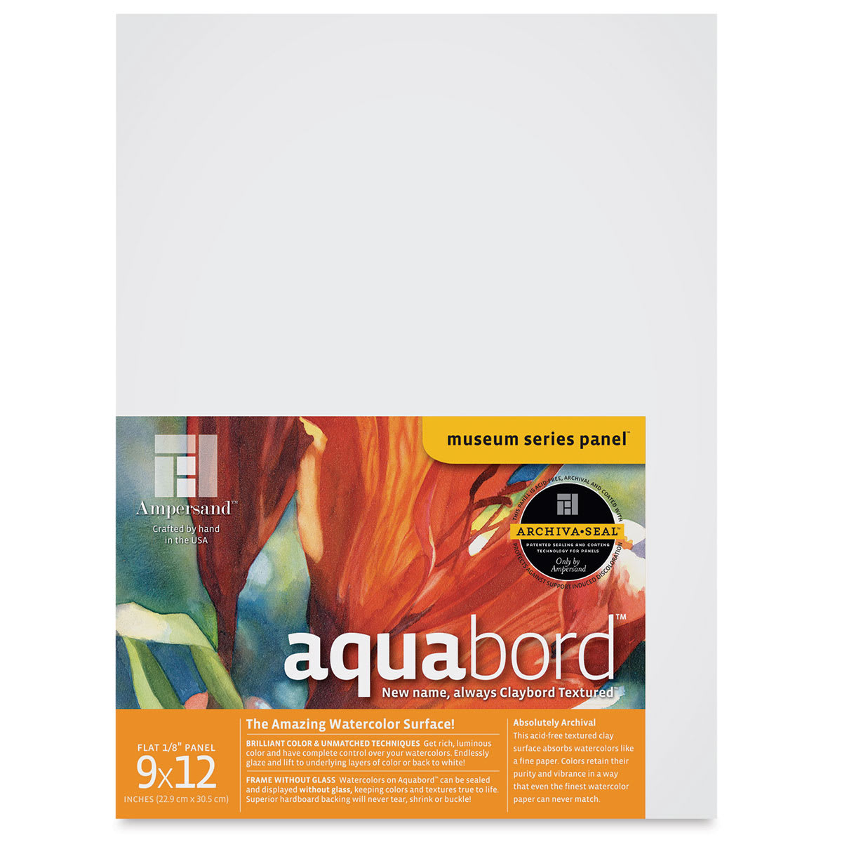 Ampersand Aquabord Panel - 9" x 12", 1/8" Flat
