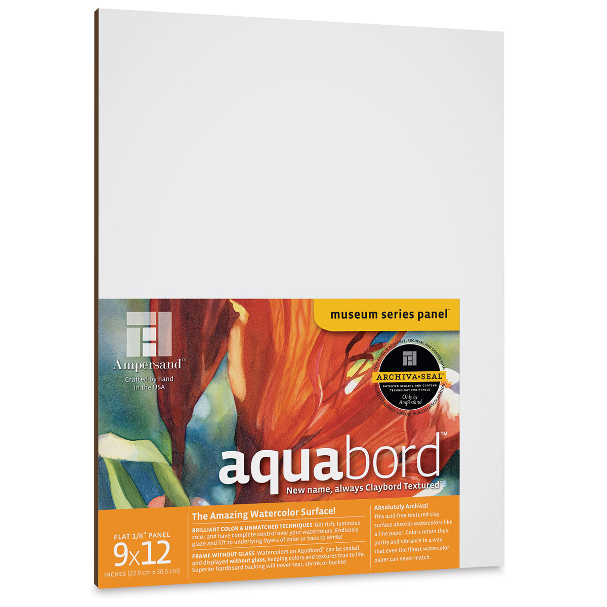 Ampersand Aquabord Panel - 9" x 12", 1/8" Flat
