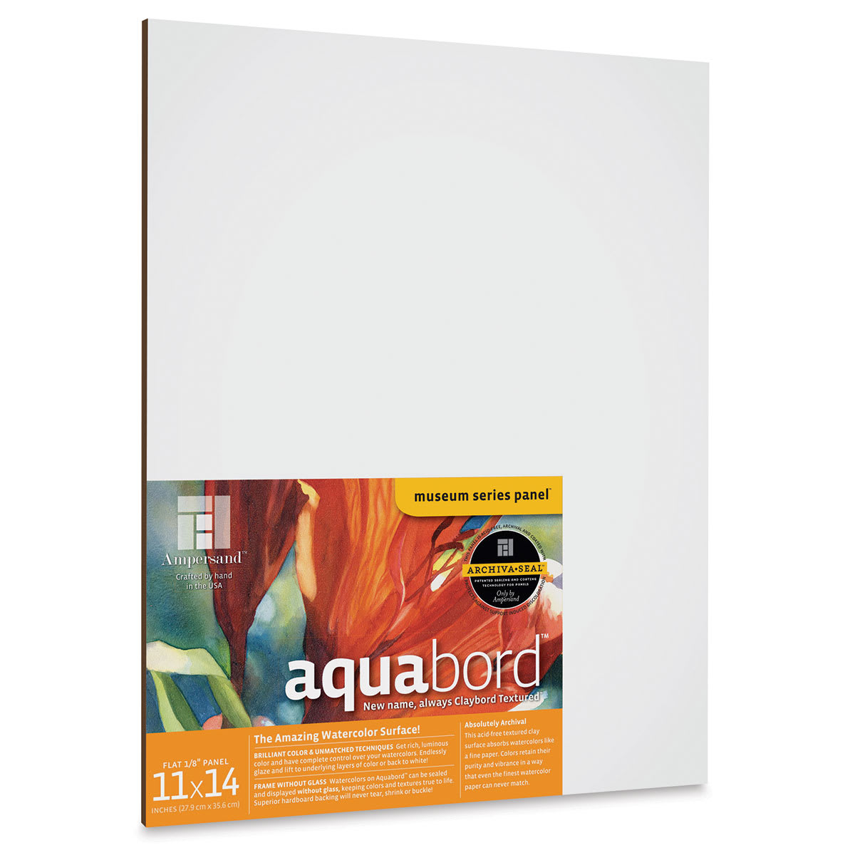Ampersand Aquabord Panel - 11" x 14", 1/8" Flat