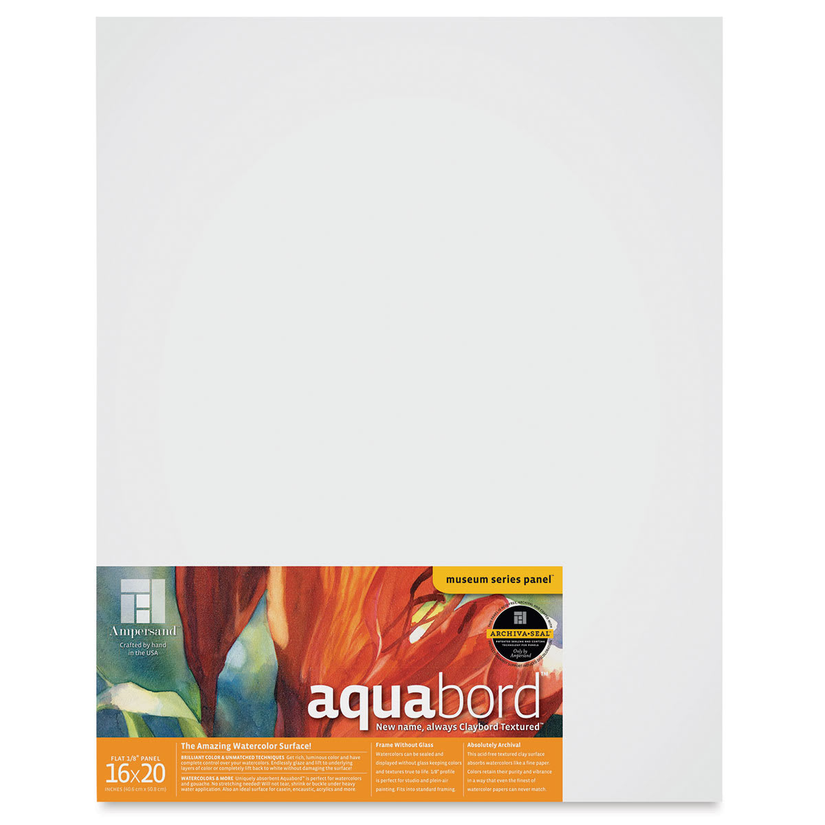 Ampersand Aquabord Panel - 16" x 20", 1/8" Flat