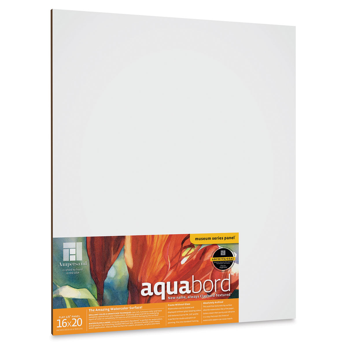 Ampersand Aquabord Panel - 16" x 20", 1/8" Flat