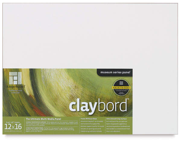 Ampersand Claybord - 12" x 16", 1/8" Flat Ampersand Claybord - 12" x 16", 1/8" Flat