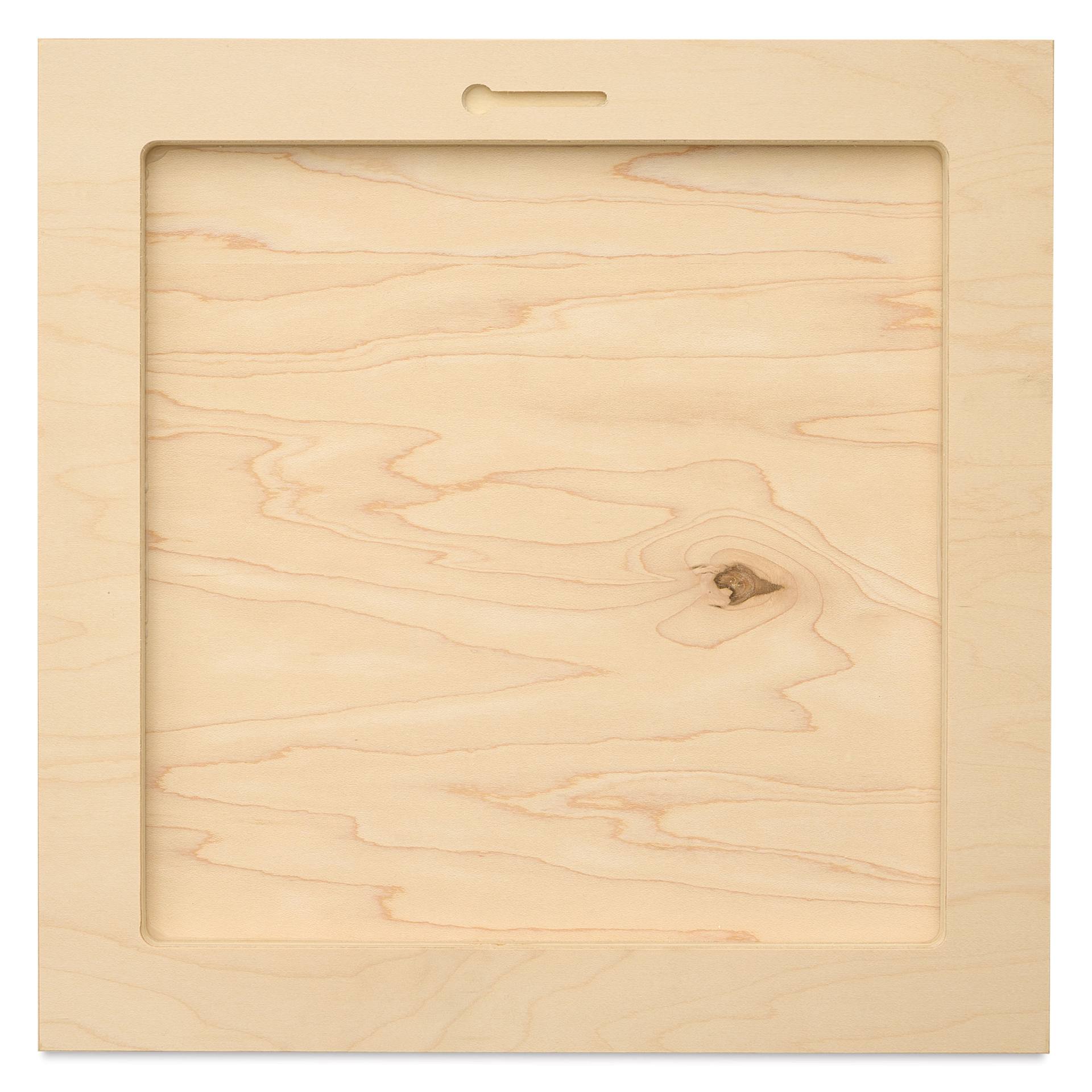 Art Boards Natural Maple Panel - 12" x 12", 1" Cradle - back