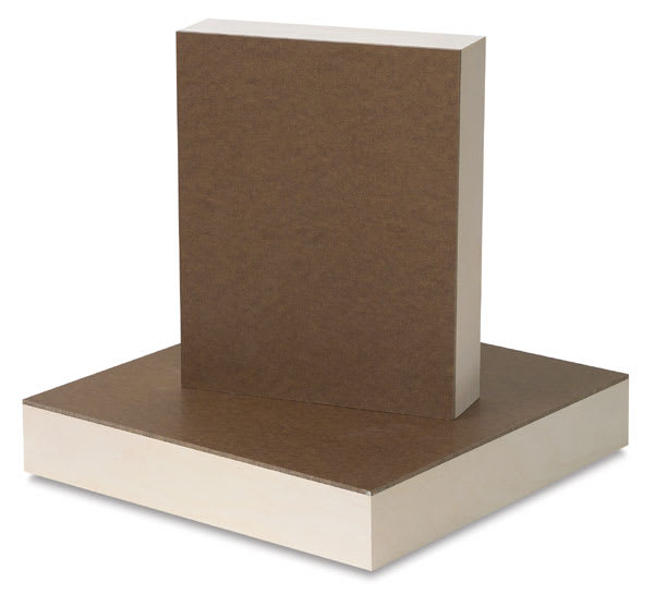 Ampersand Hardbord - 2 cradled boards shown, 1 upright, 1 lying flat