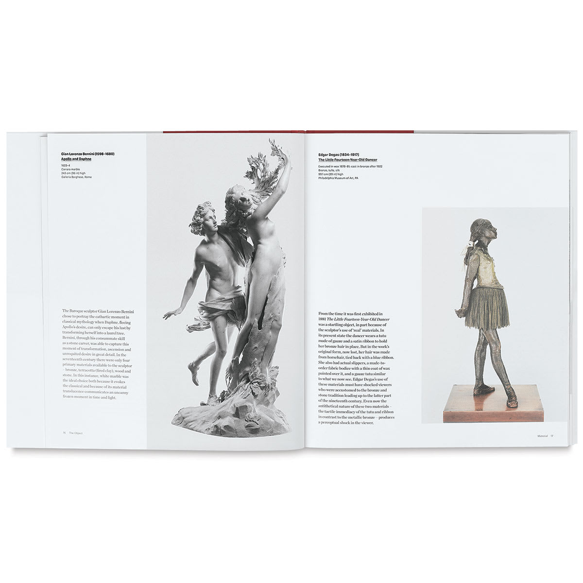 The Elements of Sculpture - Spread showing two statues
