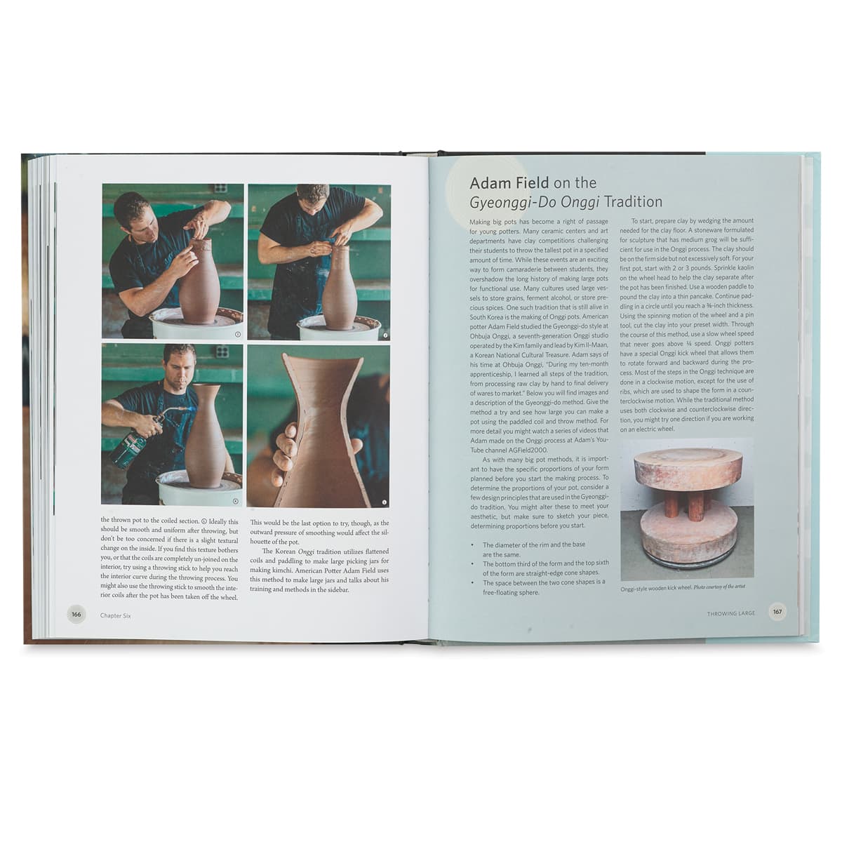 Mastering the Potter's Wheel - Spread about Adam Field
