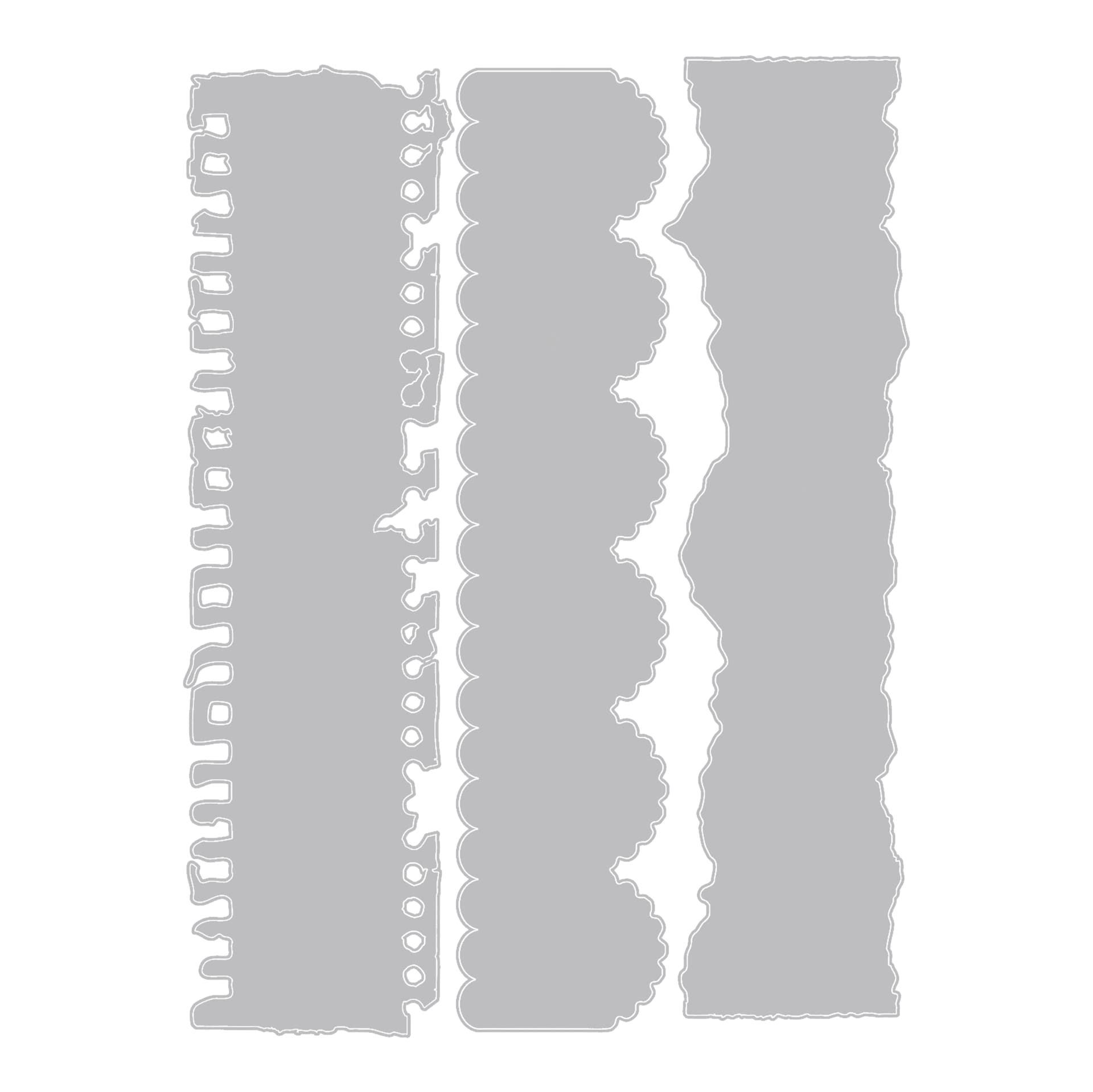 Sizzix Thinlits Dies - Set of 3, Double Edgers by Vicki Boutin