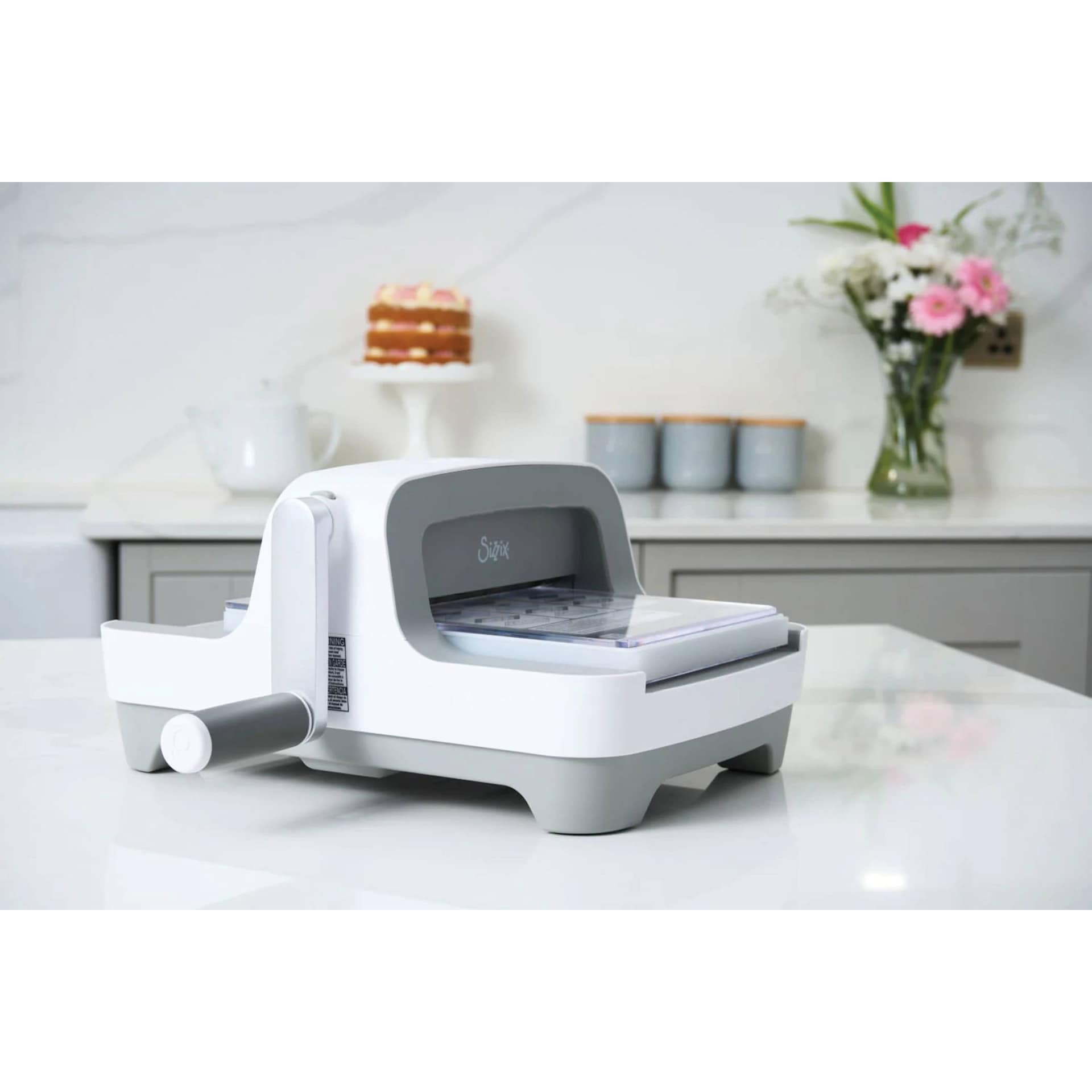 Sizzix Big Shot Die Cutting Machine side view on counter top