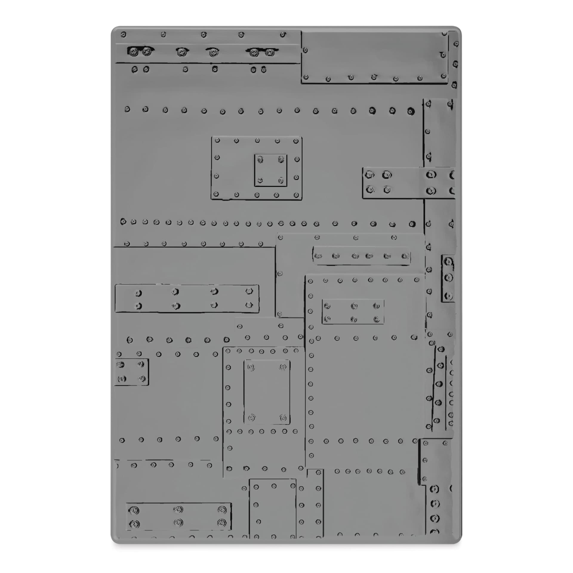Sizzix 3-D Texture Fades Embossing Folder - Foundry applied