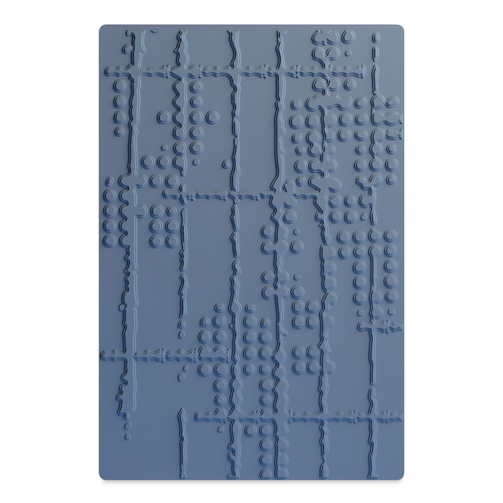 Sizzix Multi Level Textured Impressions Embossing Folder - Dot Matrix, 4-1/2" x 6-1/2"