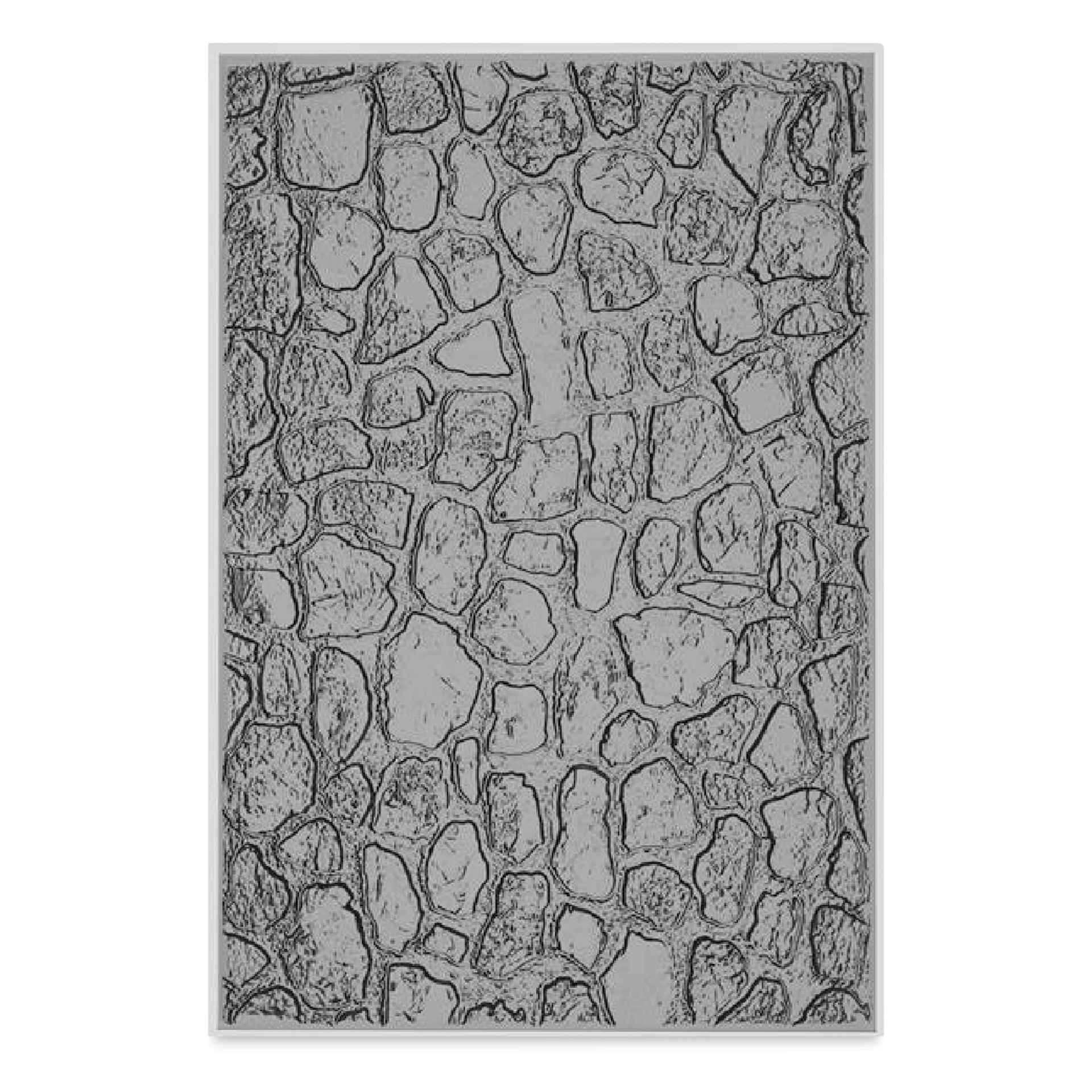 Sizzix 3-D Texture Fades Embossing Folder - Cobblestone applied