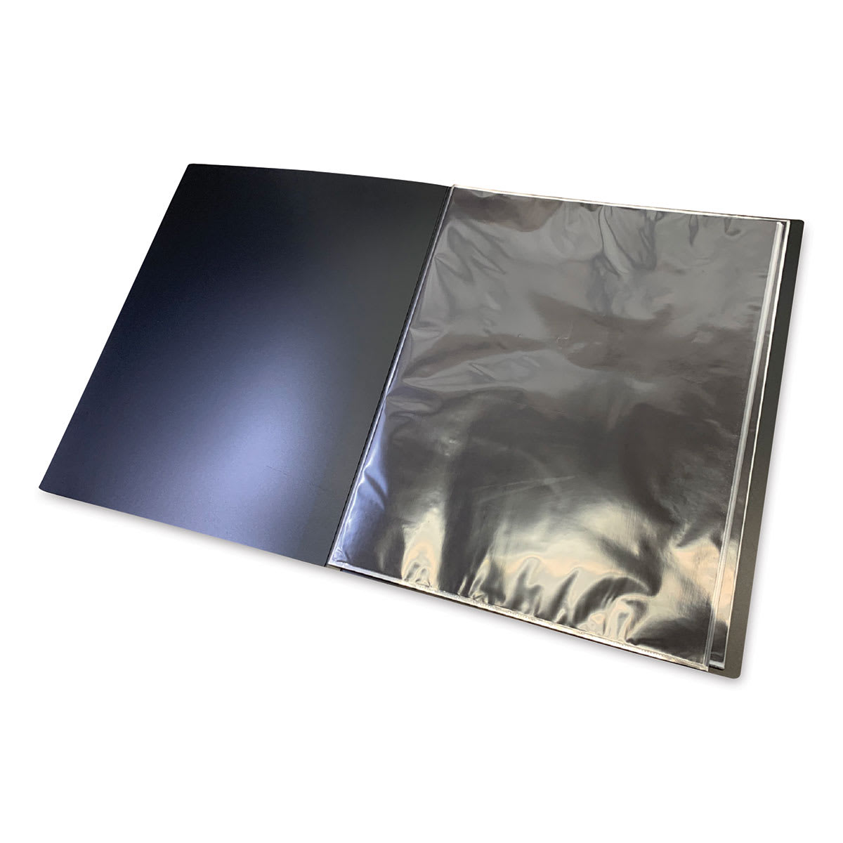 Itoya Original Art Profolio - 17" x 22", Black, Portrait, 24 Pages, open