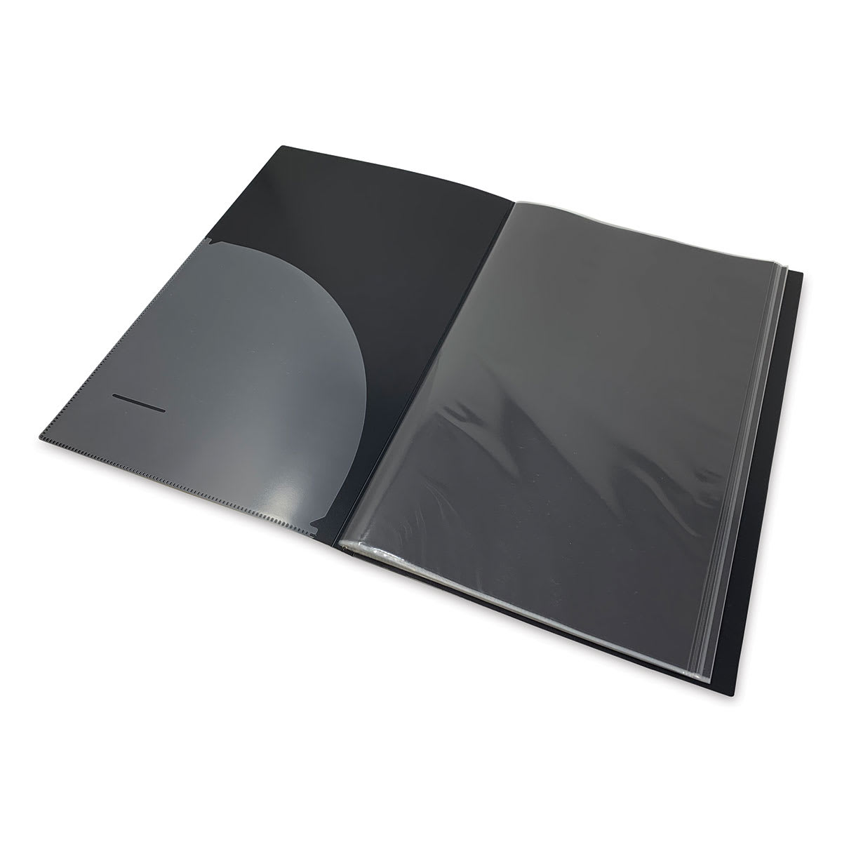 Itoya Original Art Profolio - 11" x 17", Black, Portrait, 24 Pages, open