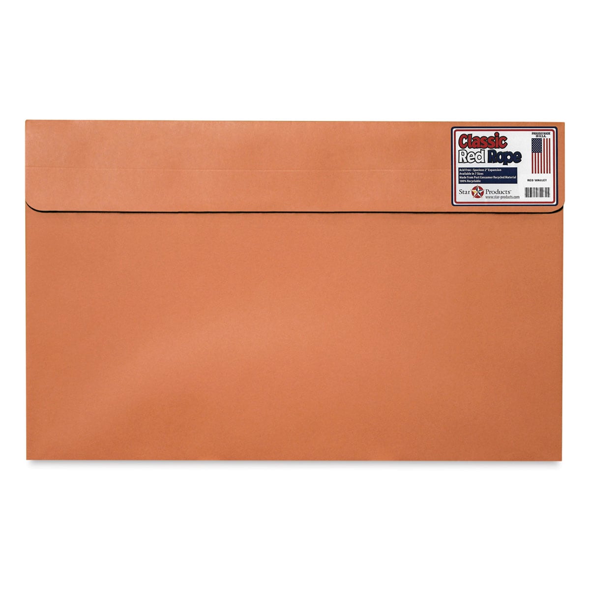 Star Products Wallet Portfolio - 10" x 15" x 2", Red, Without Handles
