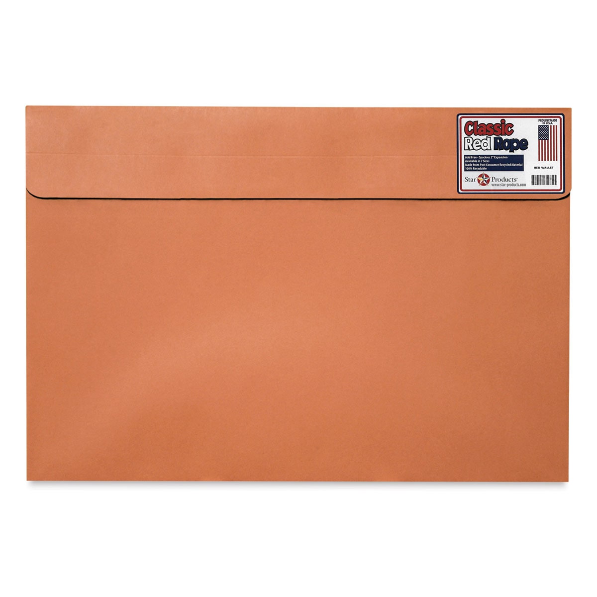Star Products Wallet Portfolio - 12" x 18" x 2", Red, Without Handles