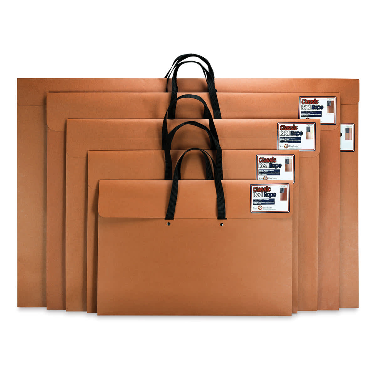 Star Products Red Wallet Portfolios with Handles