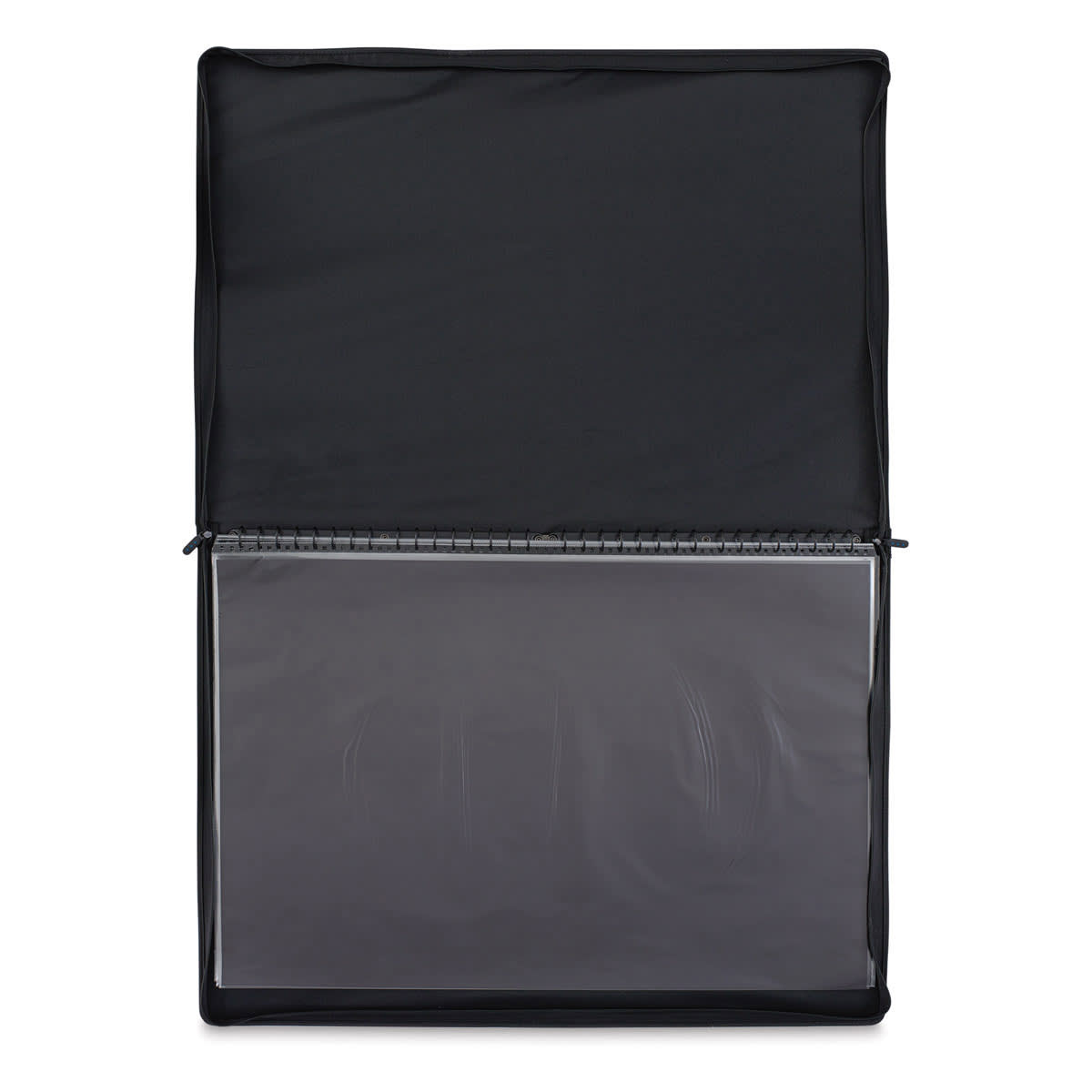 Top view of Itoya Profolio Poster Binder shown open 