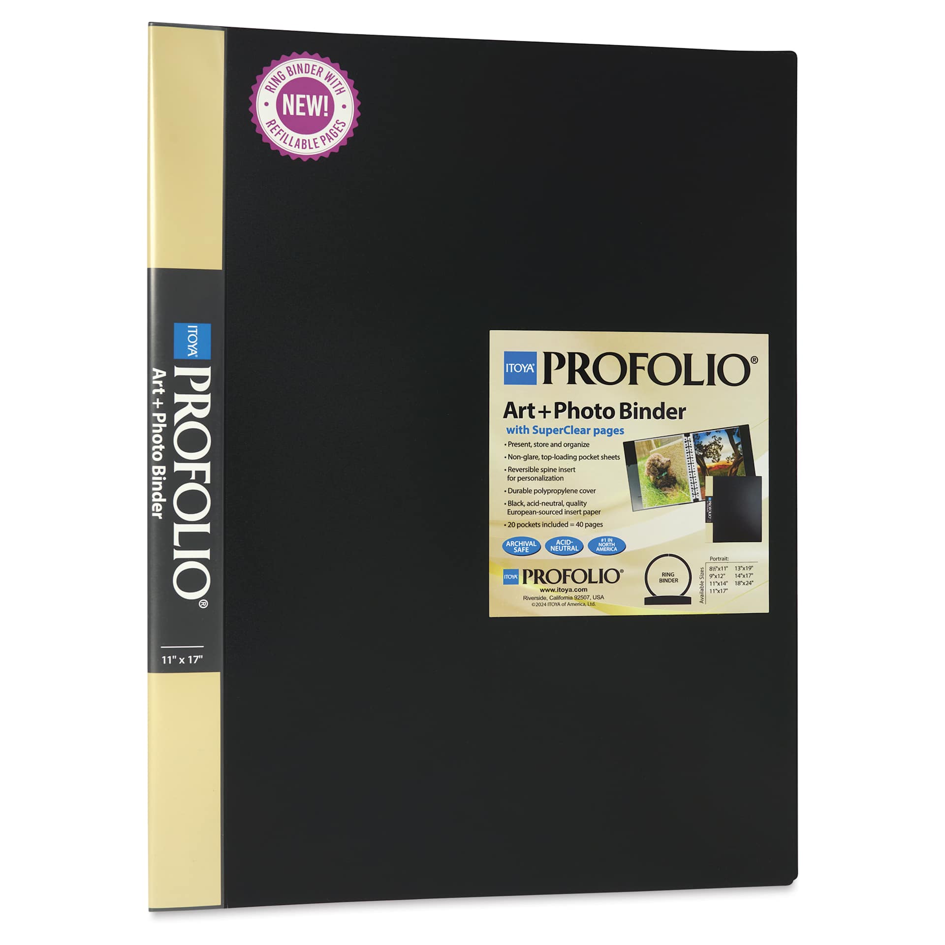 Itoya Art + Photo Binder - 11" x 17", 20 Pages, front cover