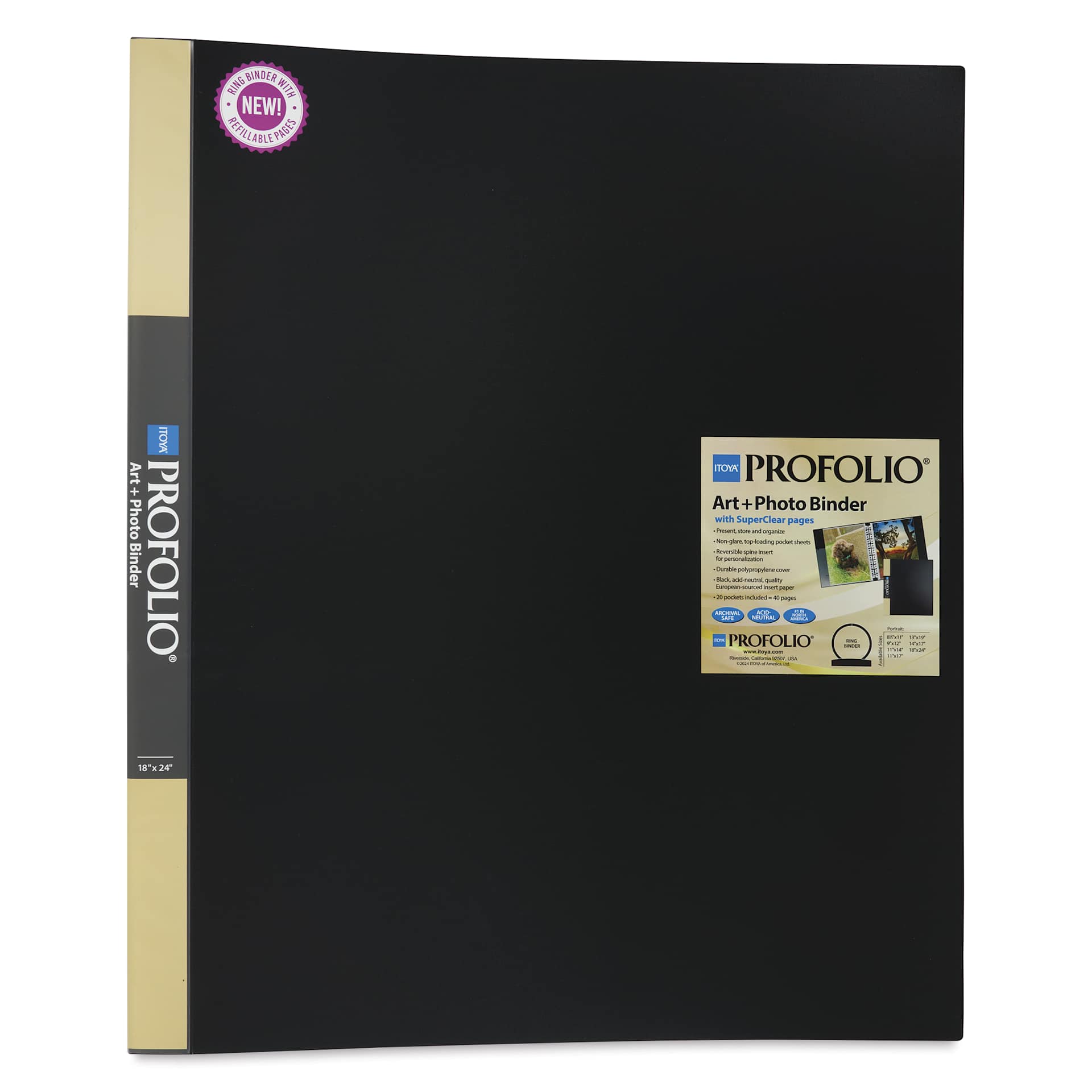 Itoya Art + Photo Binder - 18" x 24", 20 Pages, front cover