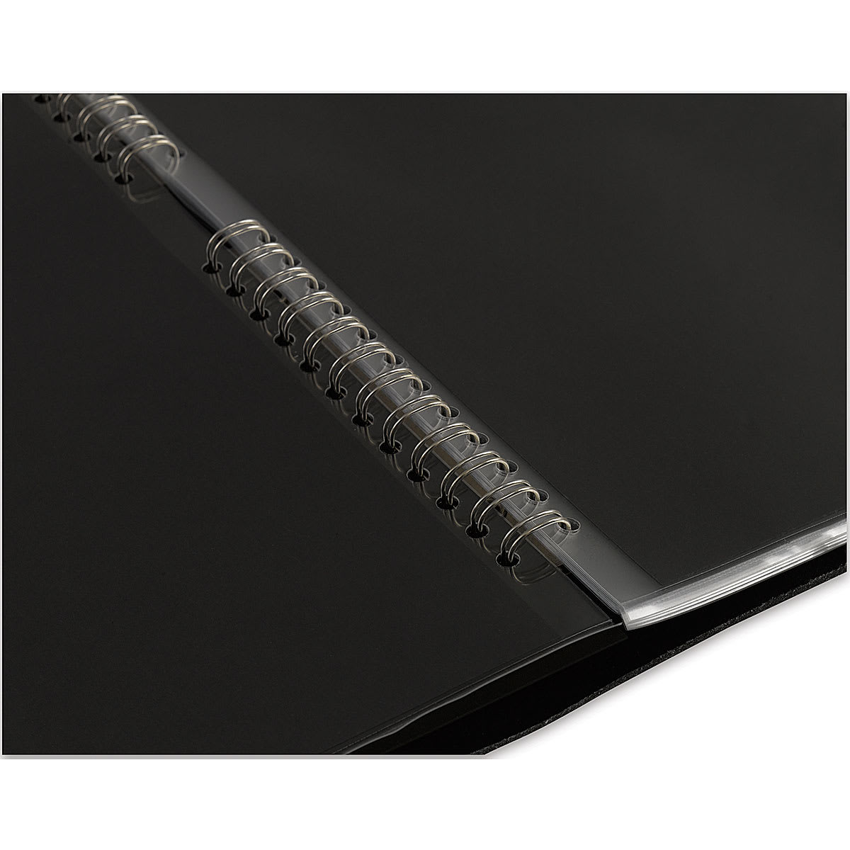 Leather Spiral Presentation Books - Closeup of Spiral Ring