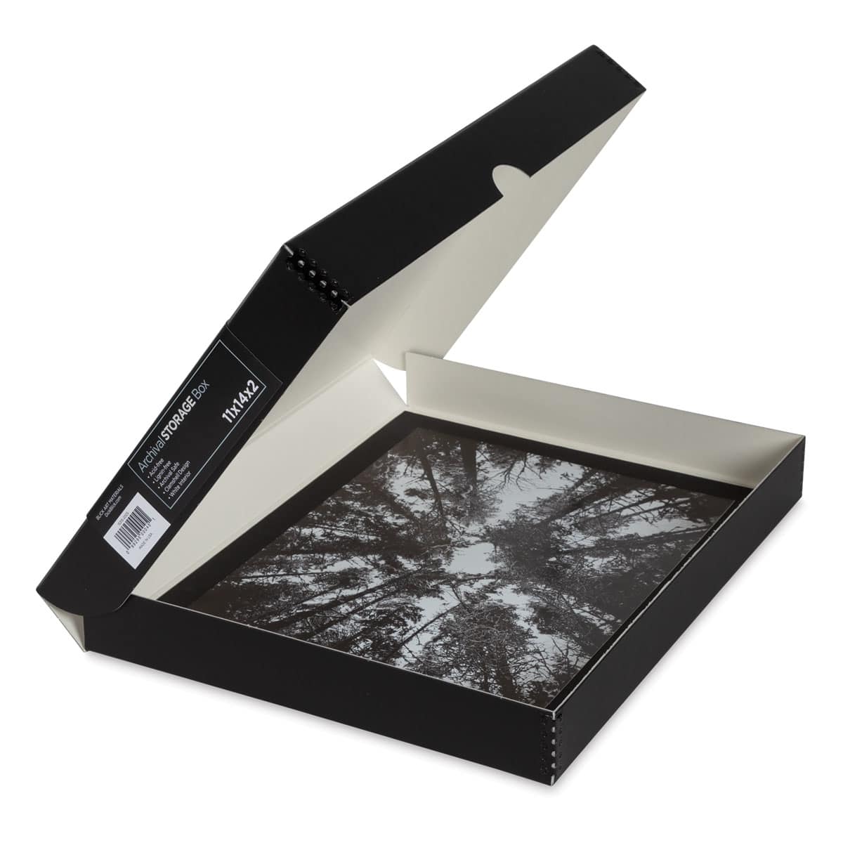 Blick Archival Storage Box - 11" x 14" x 2", Black