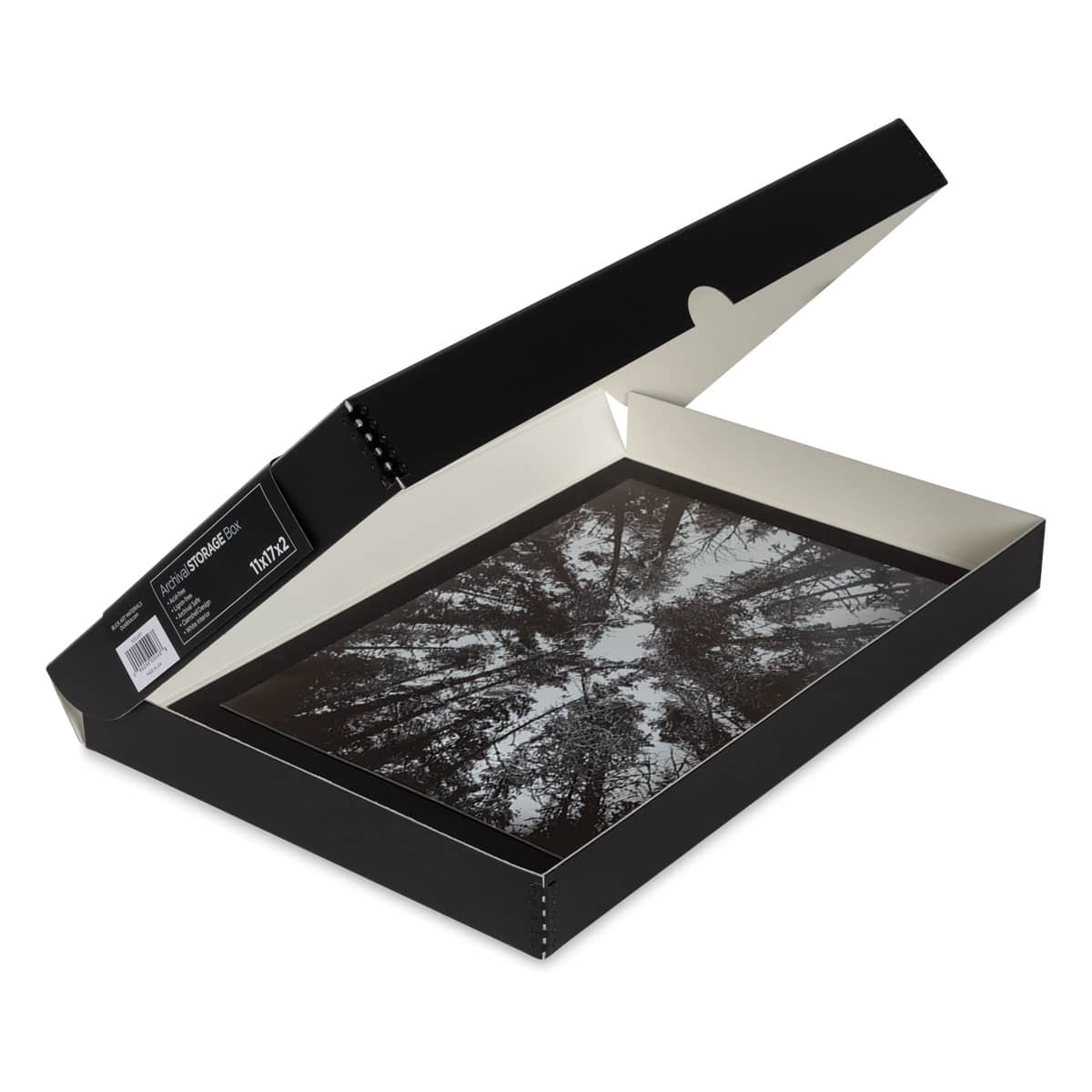 Blick Archival Storage Box - 11" x 17" x 2", Black
