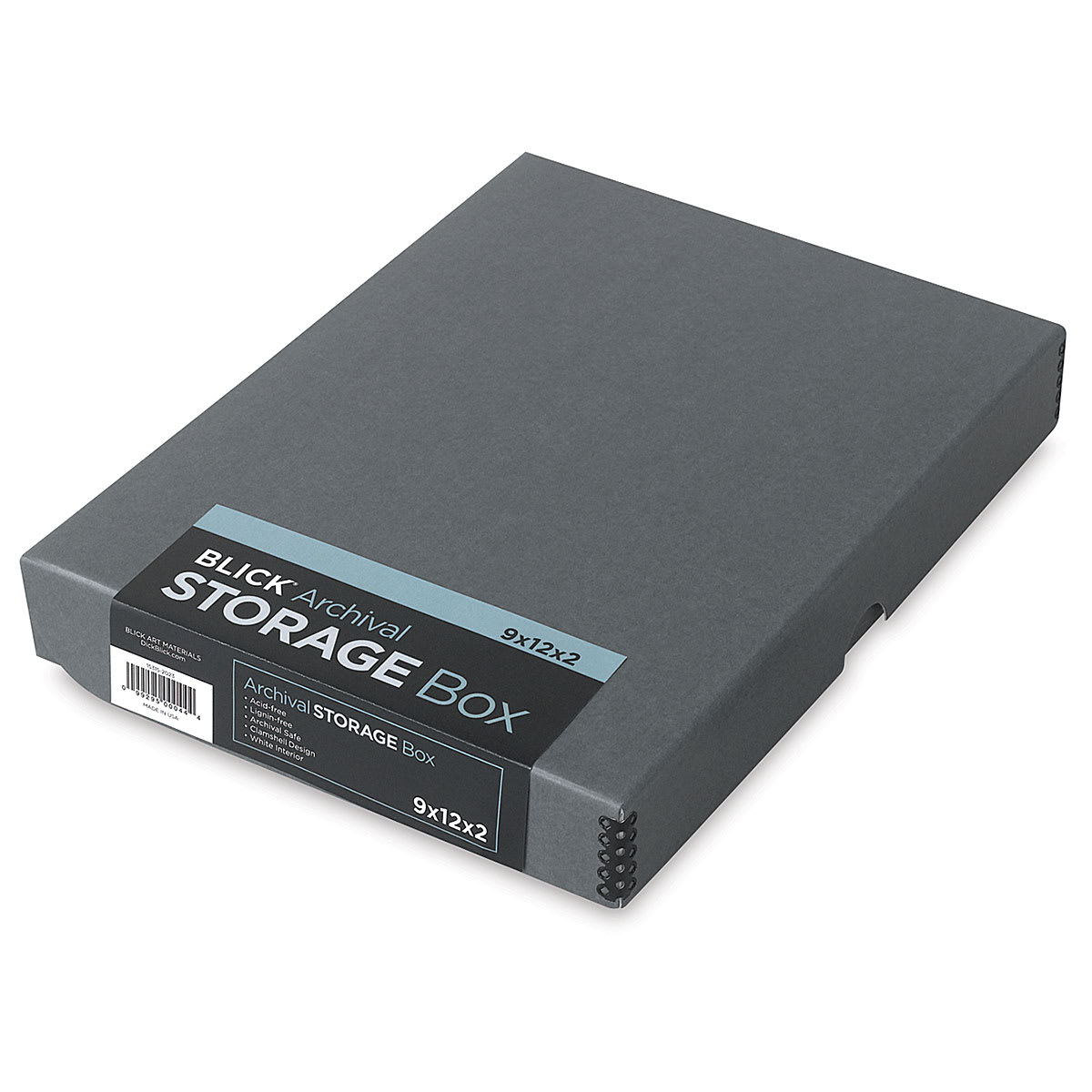 Archival Storage Box, Gray 9"x12" Archival Storage Box, Gray 9"x12"